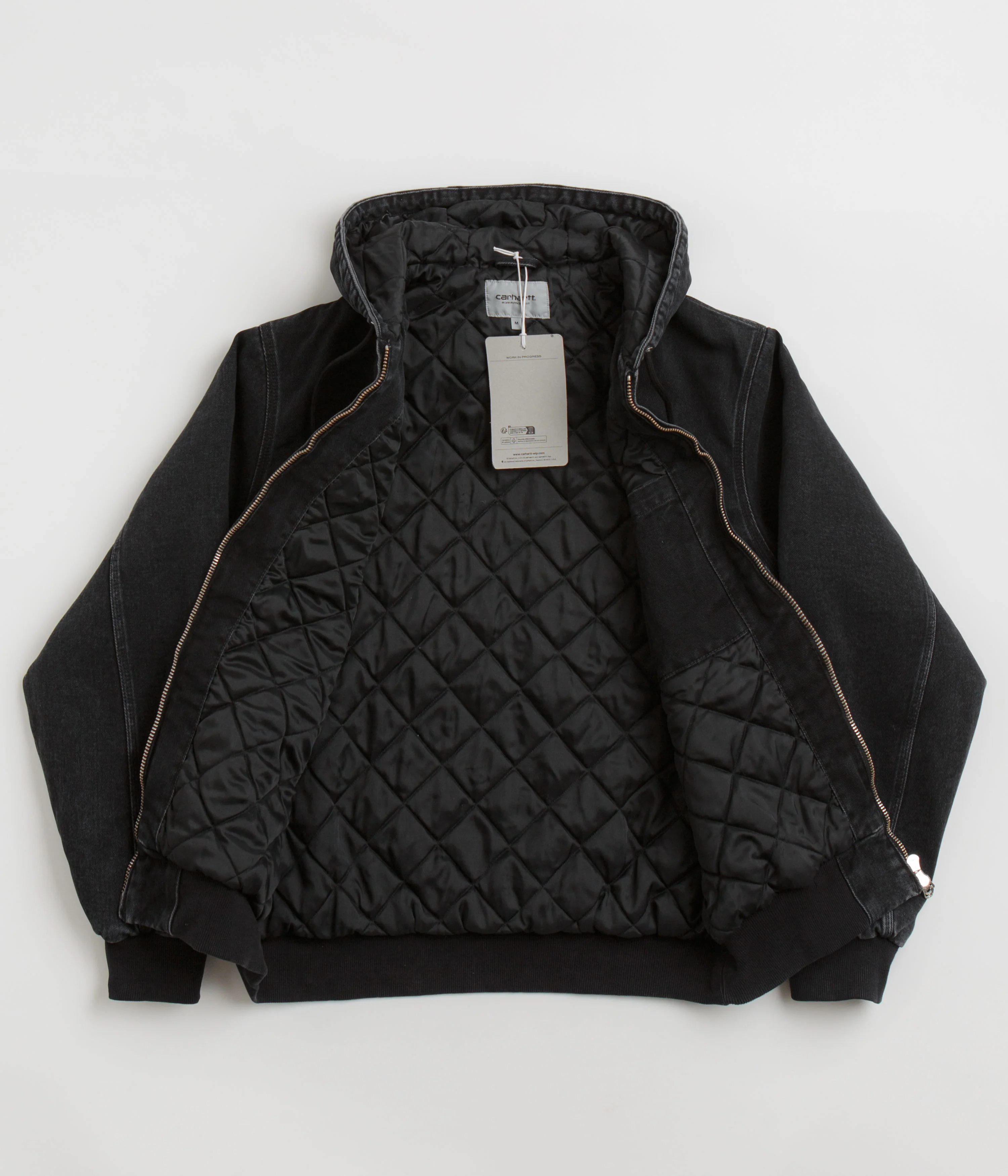 Carhartt OG Active Rivet Jacket - Black Stone Washed - Image 2