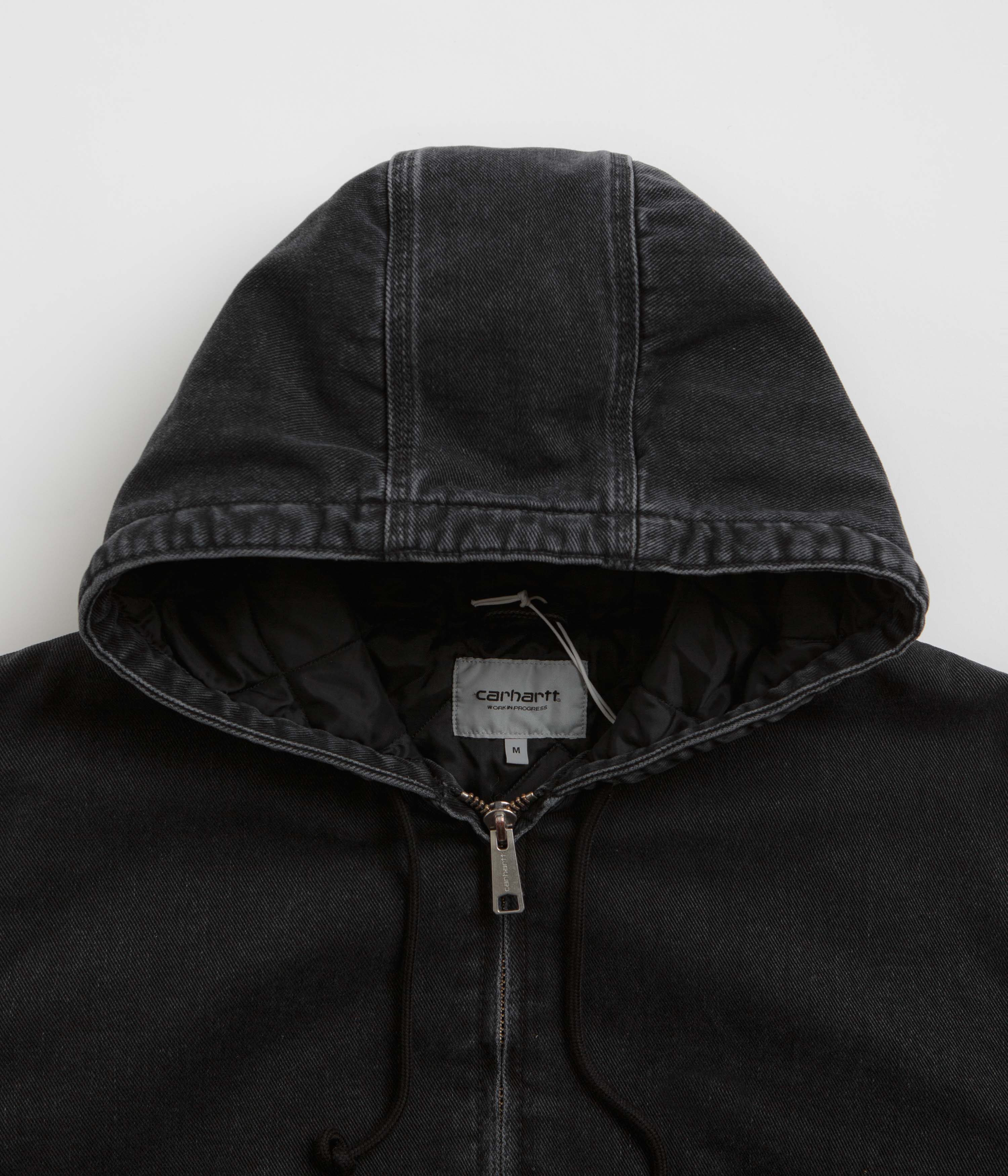 Carhartt OG Active Rivet Jacket - Black Stone Washed - Image 5