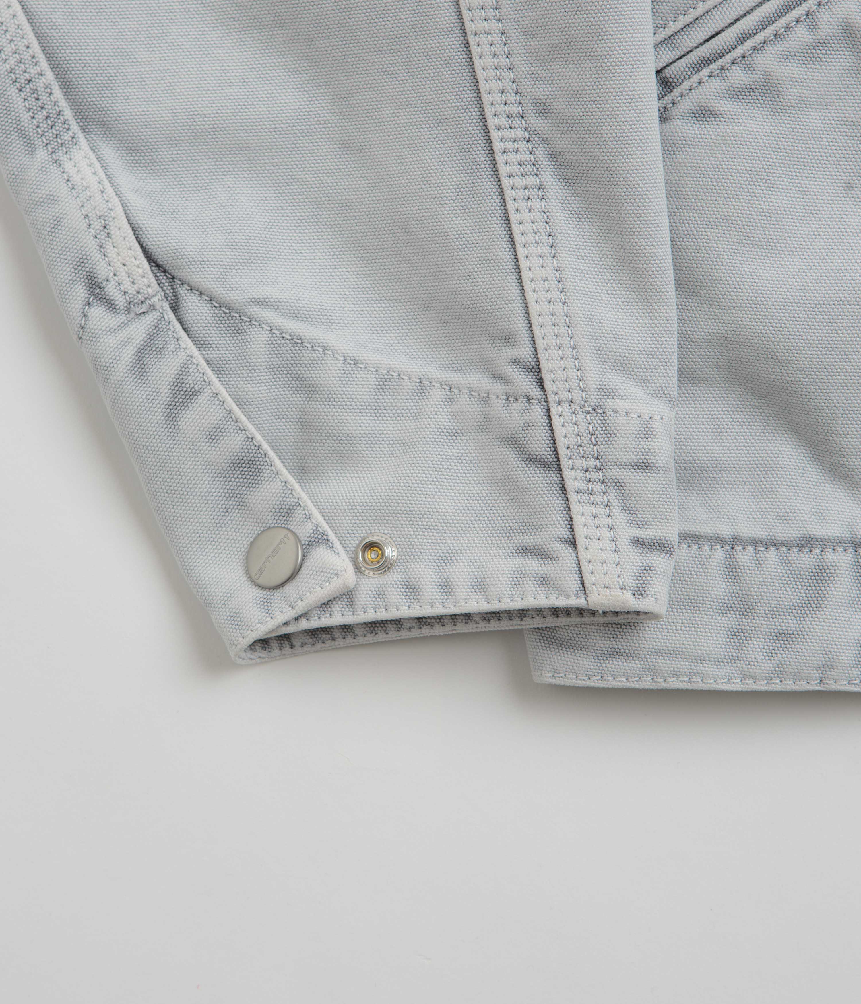 Carhartt OG Detroit Jacket - Black / Black Chalk Wash - Image 8