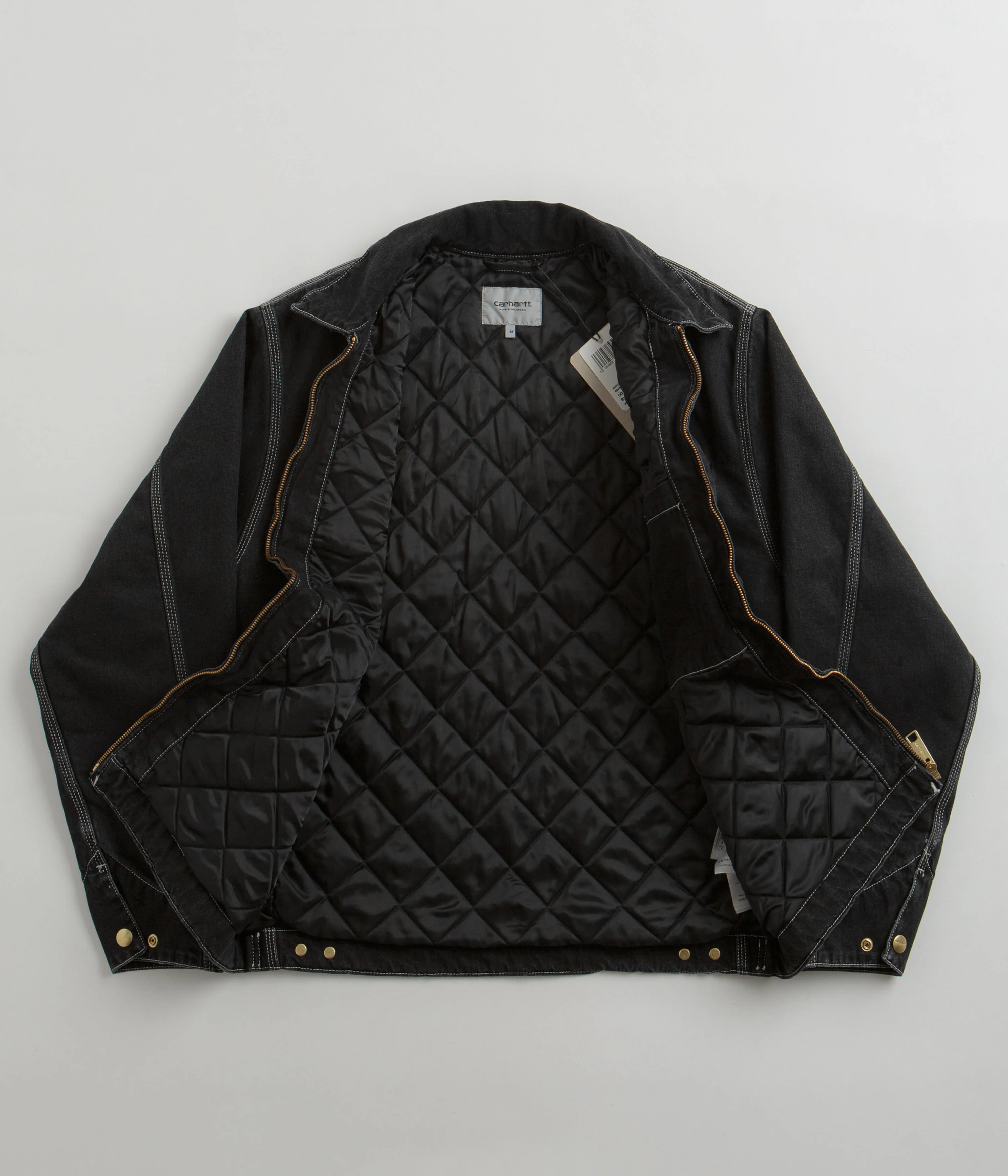 Carhartt OG Detroit Jacket - Black Stone Wash - Image 2