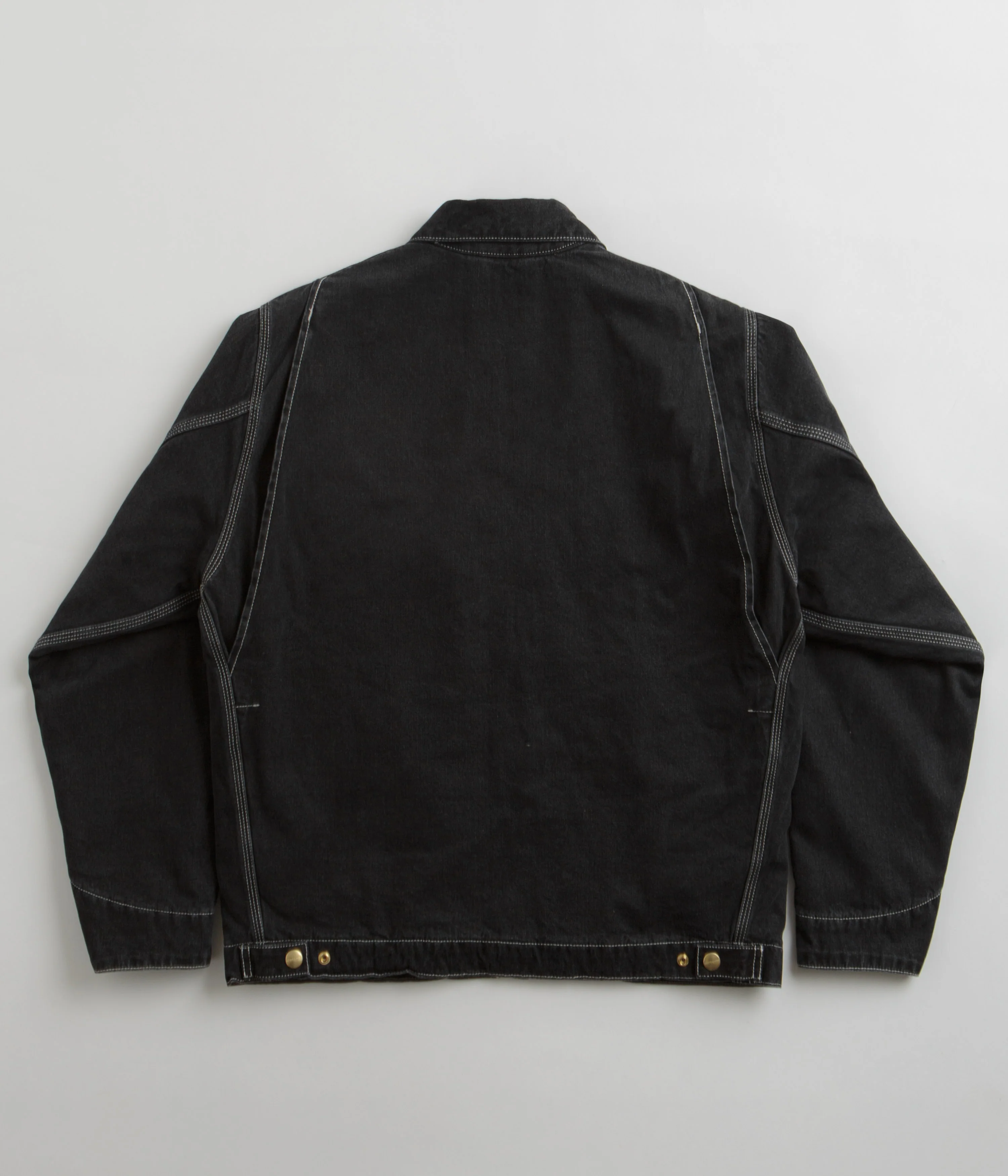 Carhartt OG Detroit Jacket - Black Stone Wash - Image 3