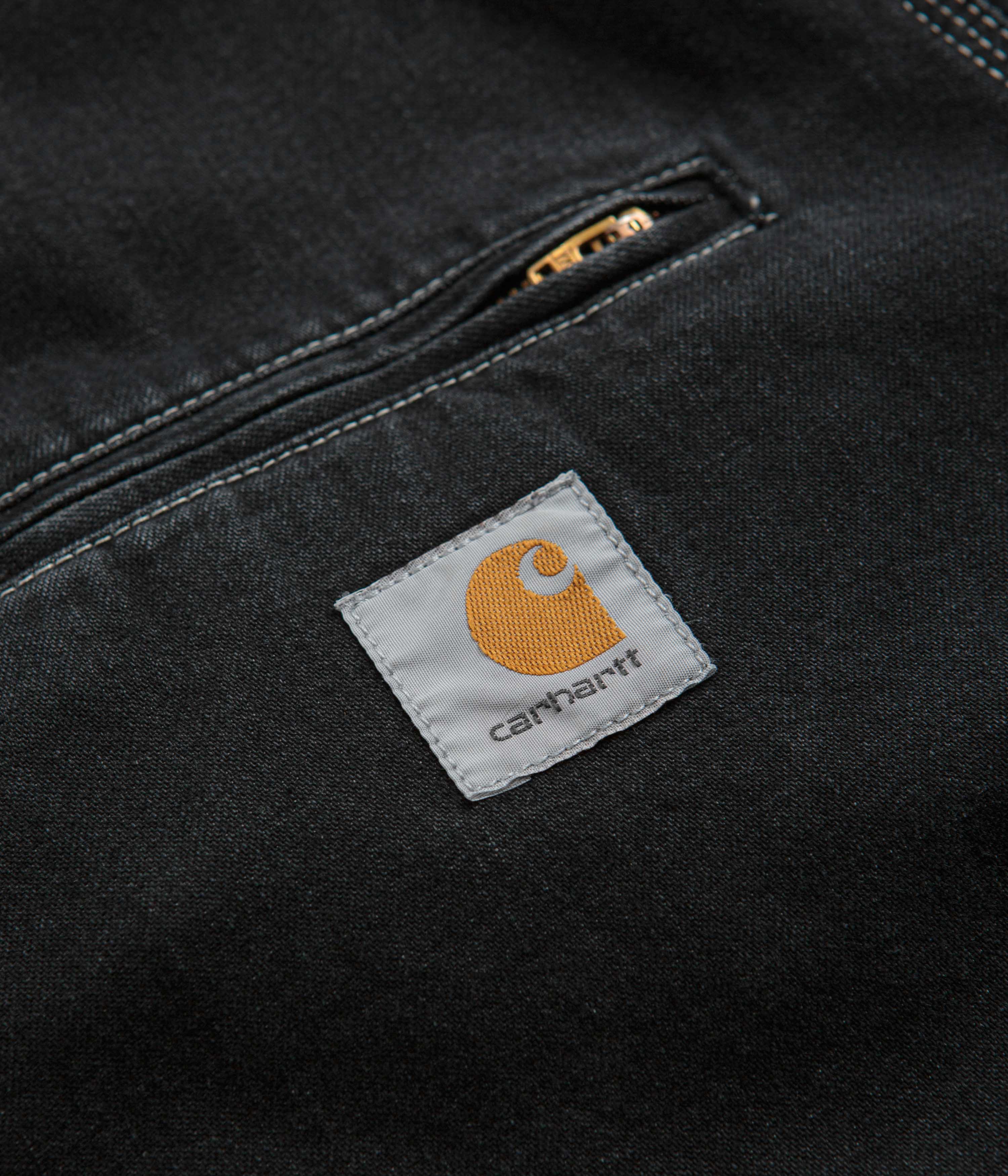 Carhartt OG Detroit Jacket - Black Stone Wash - Image 5