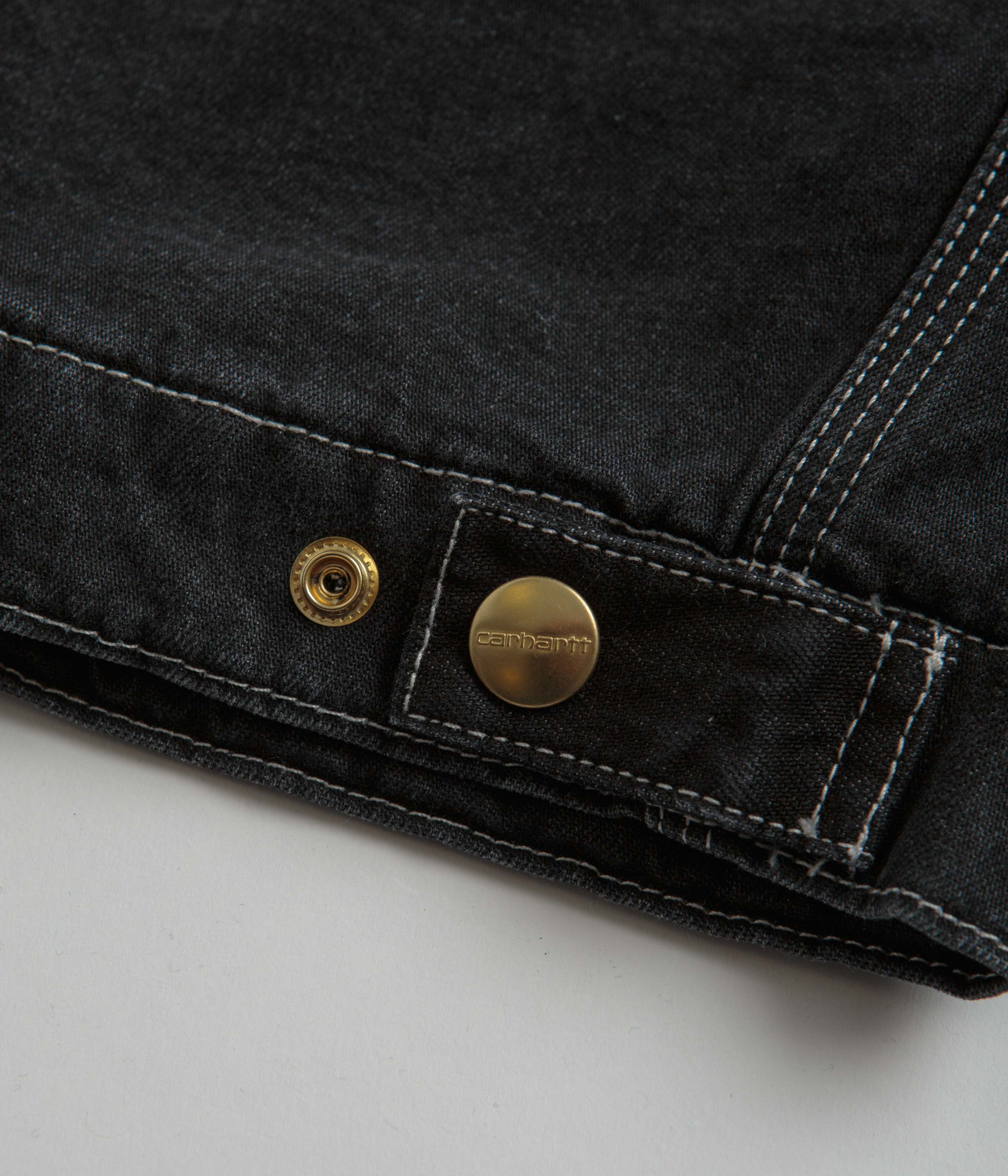 Carhartt OG Detroit Jacket - Black Stone Wash - Image 8