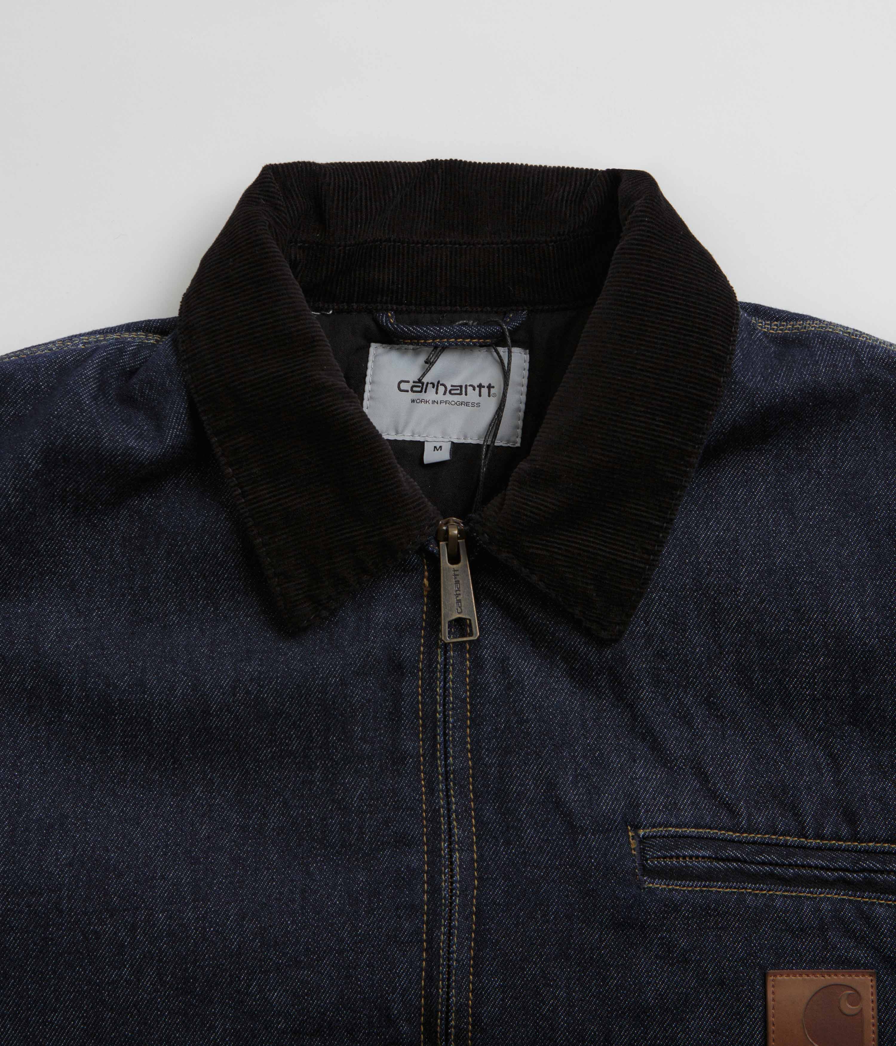 Carhartt OG Detroit Jacket - Blue / Black Rinsed - Image 5