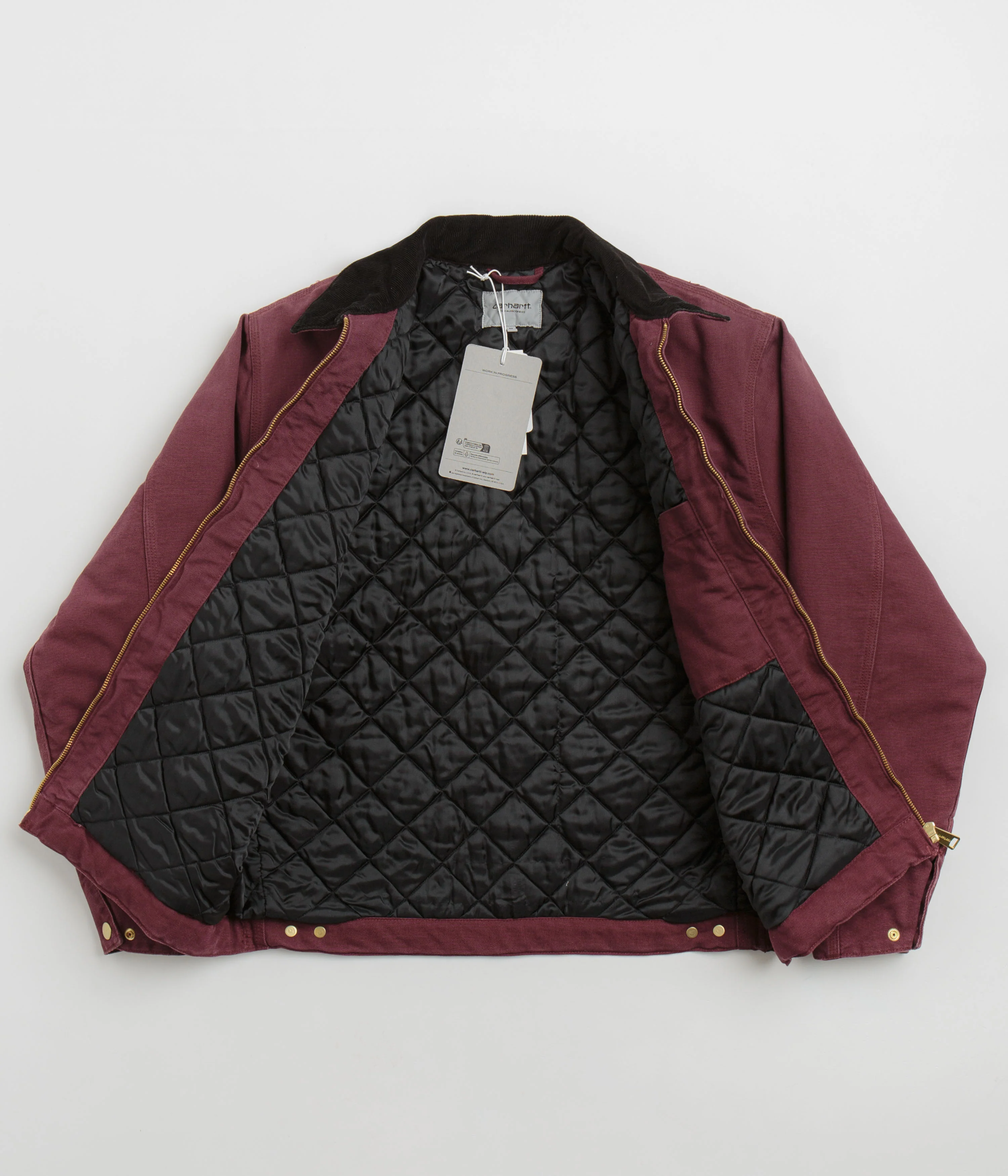 Carhartt OG Detroit Jacket - Malbec / Black - Image 2