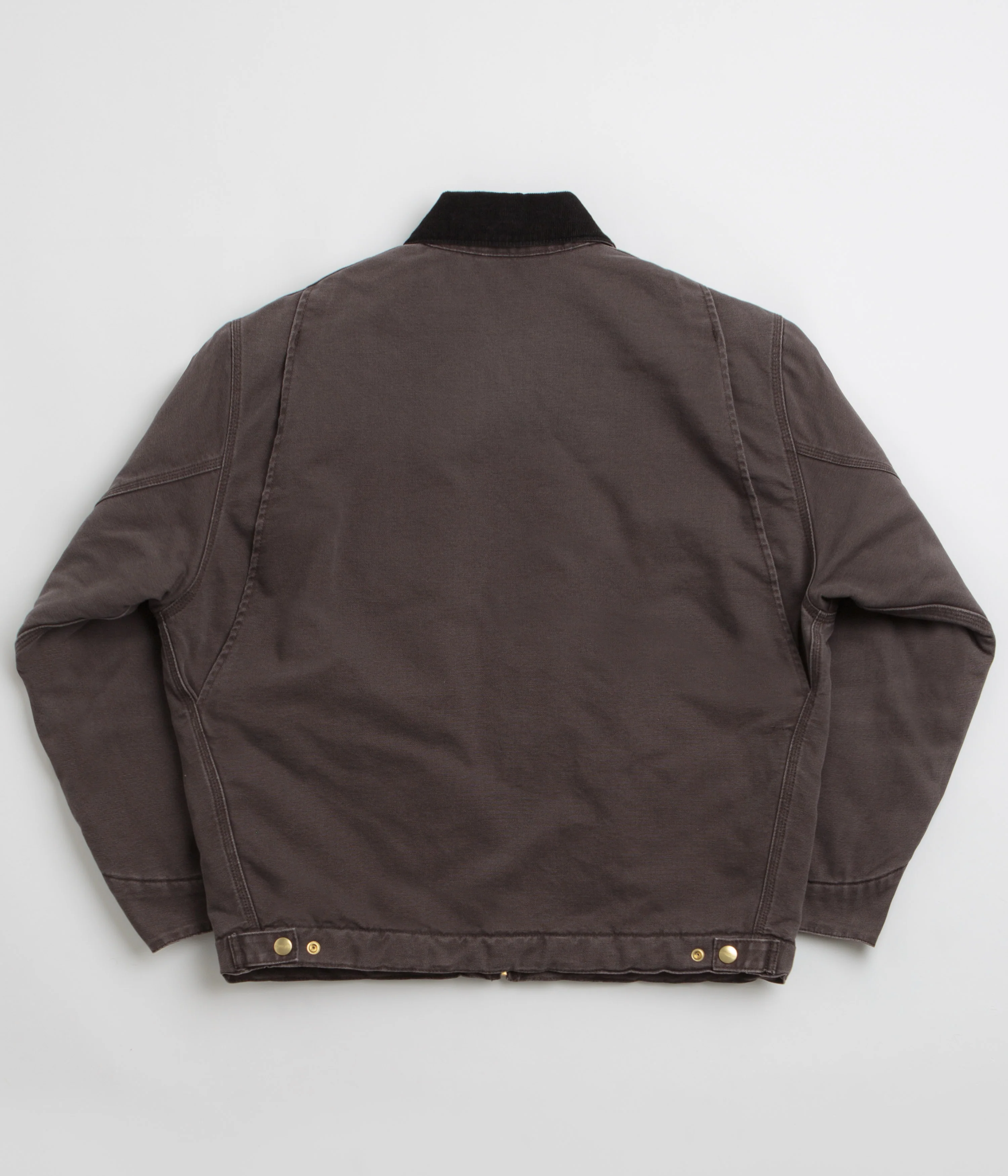 Carhartt OG Detroit Jacket - Tobacco / Black Stone Canvas - Image 3