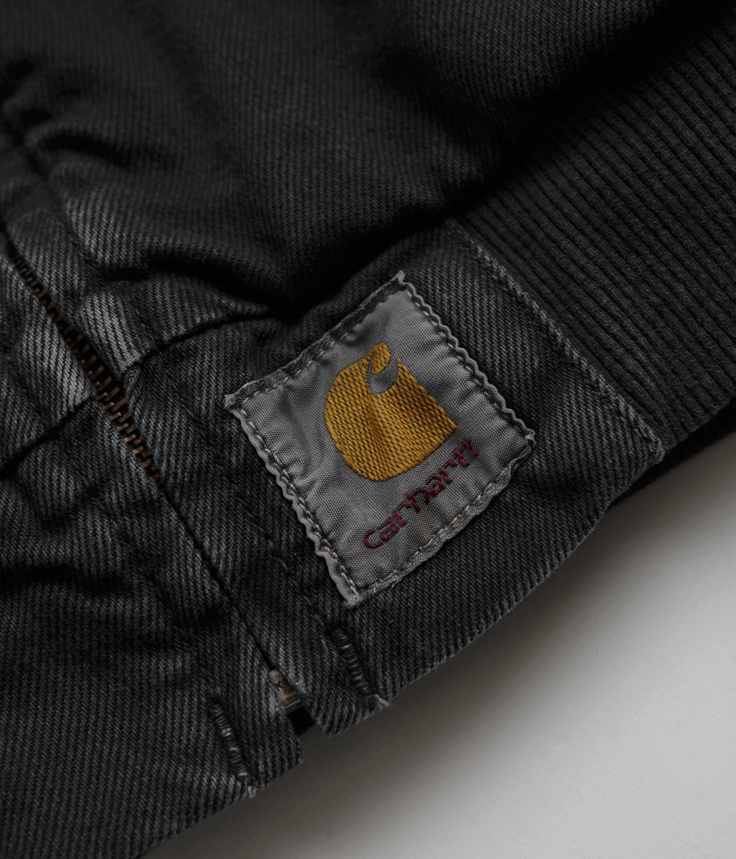 Carhartt OG Santa Fe Bomber Jacket - Stone Dyed Black - Image 5