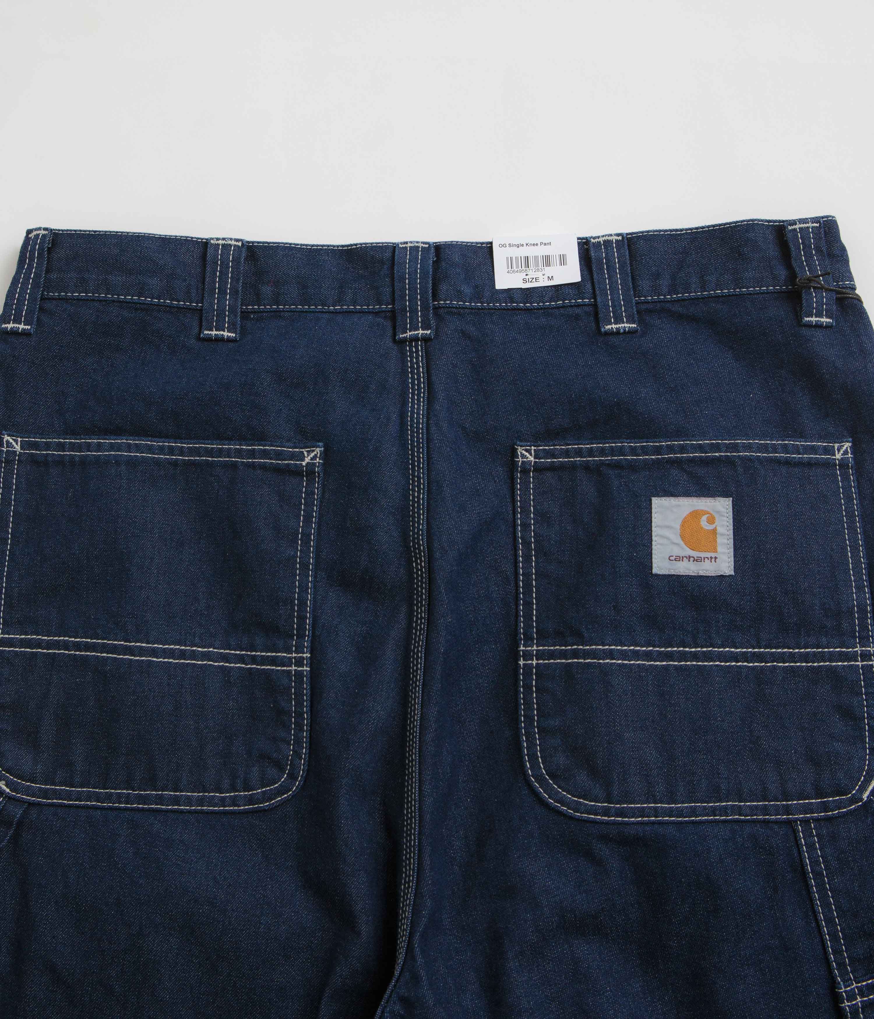 Carhartt OG Single Knee Denim Pants - One Wash Blue - Image 7