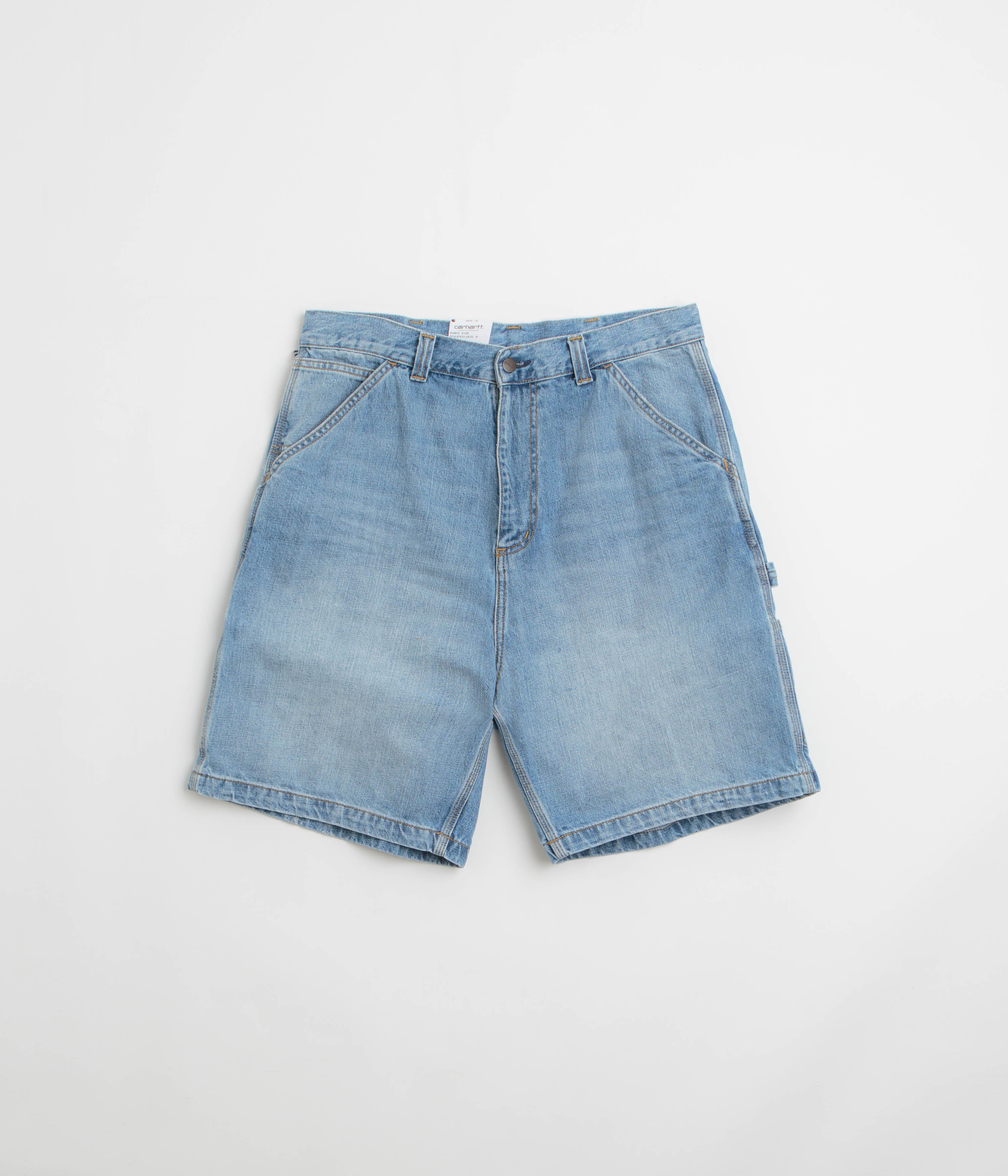 Carhartt OG Single Knee Shorts - Blue Burst Washed