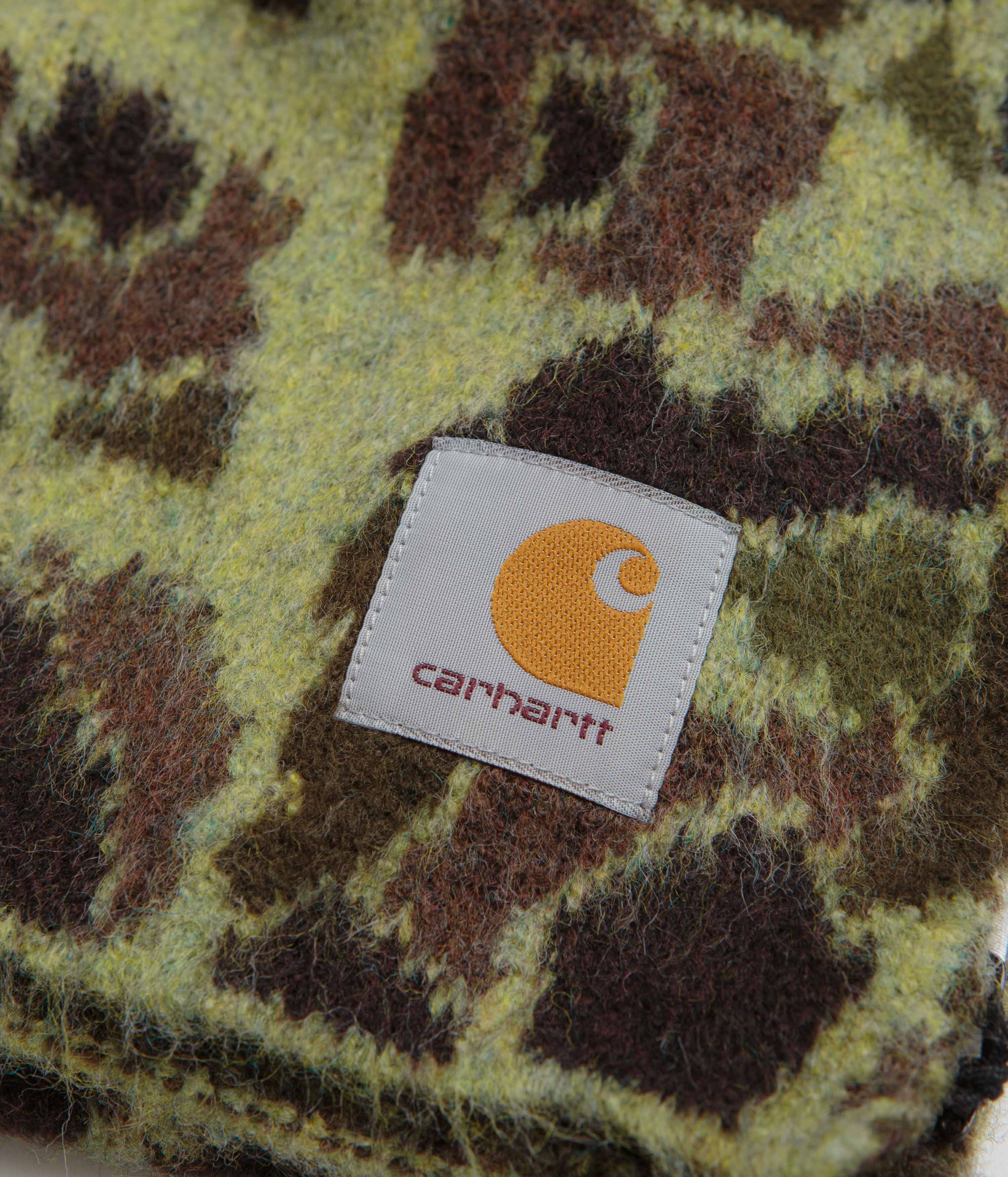 Carhartt Palmer Scarf - Camo Duck Jacquard / Green - Image 2