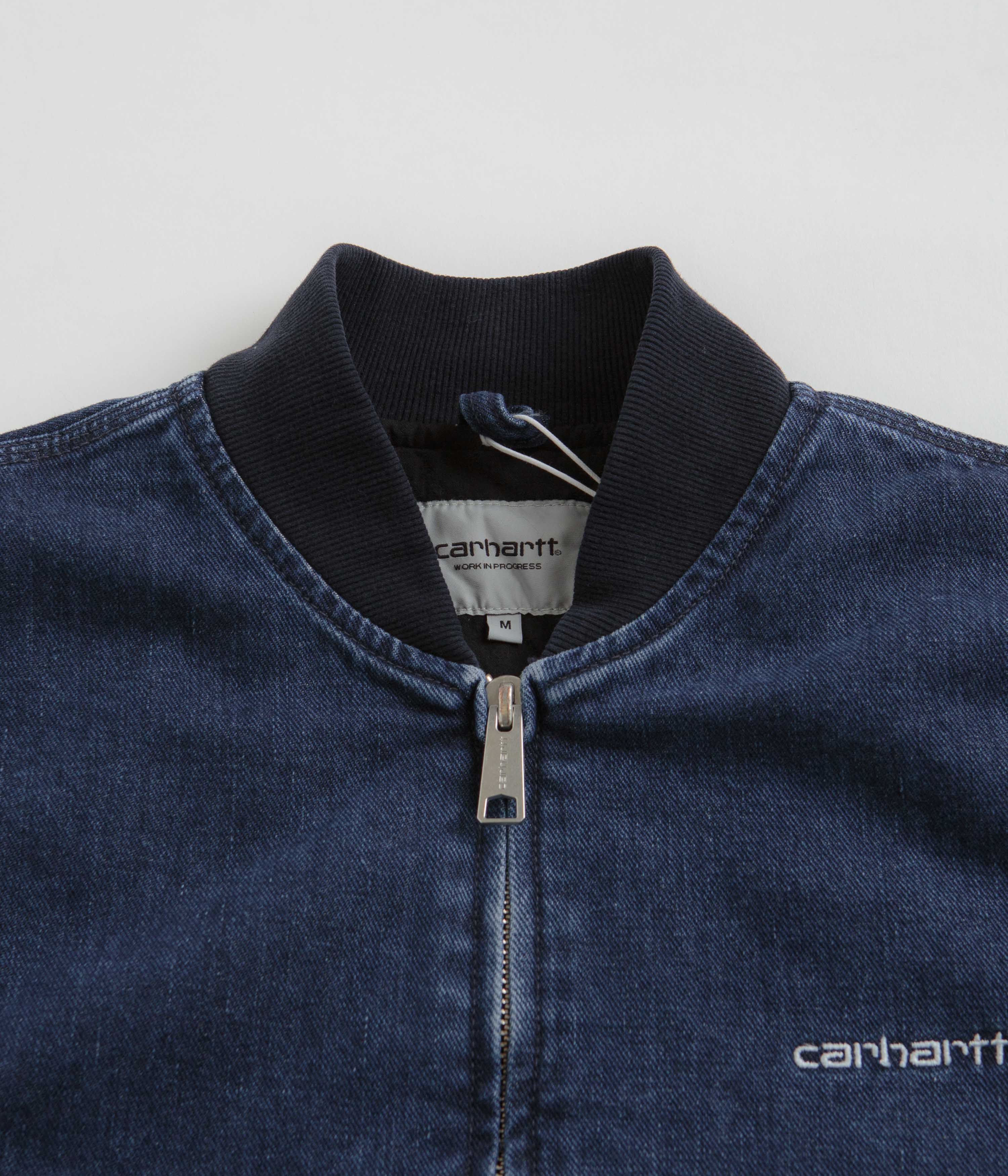 Carhartt Paxon Bomber Jacket - Blue / Dark Navy - Image 3