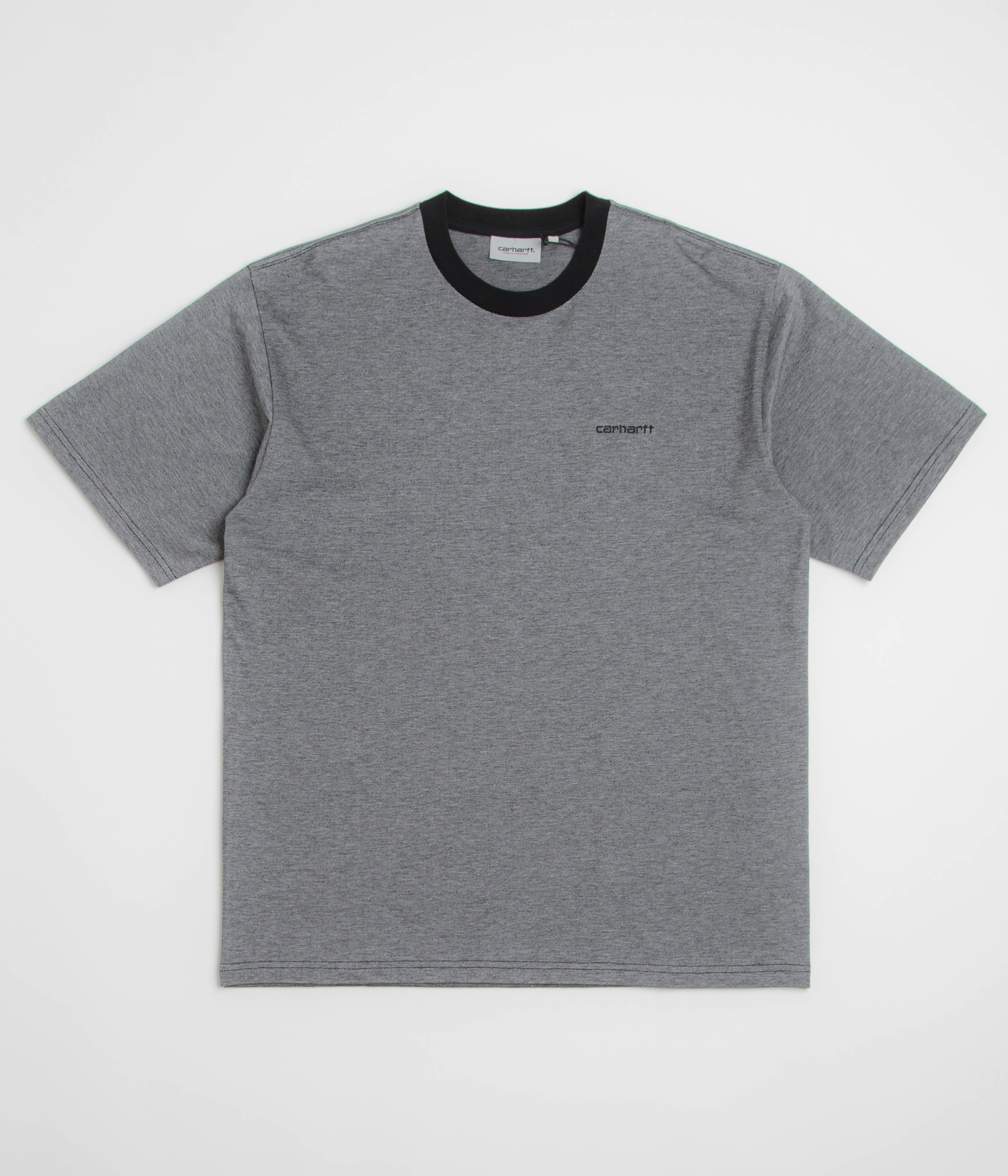 Carhartt Pique T-Shirt - Black / White / Black