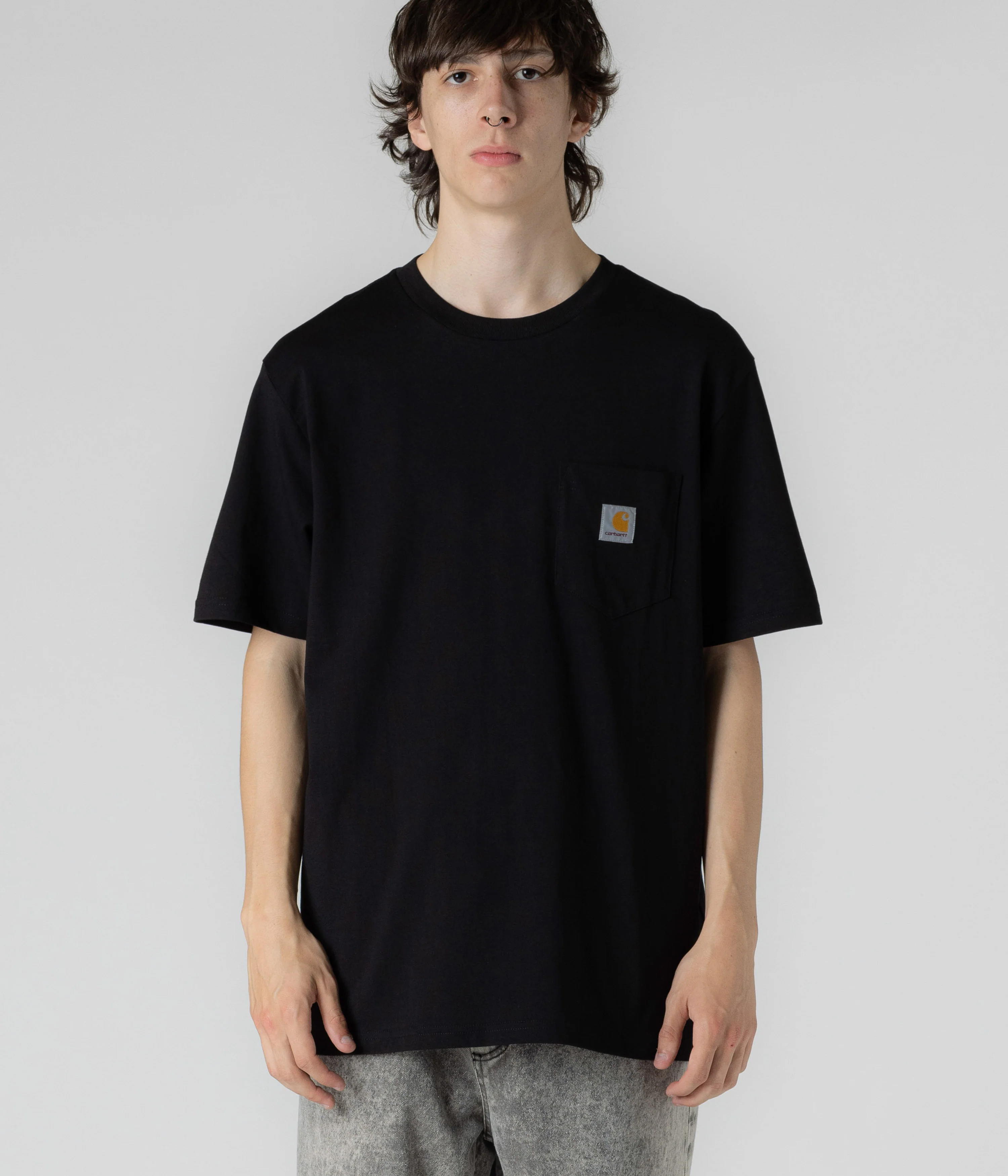 Carhartt Pocket T-Shirt - Black - Image 4
