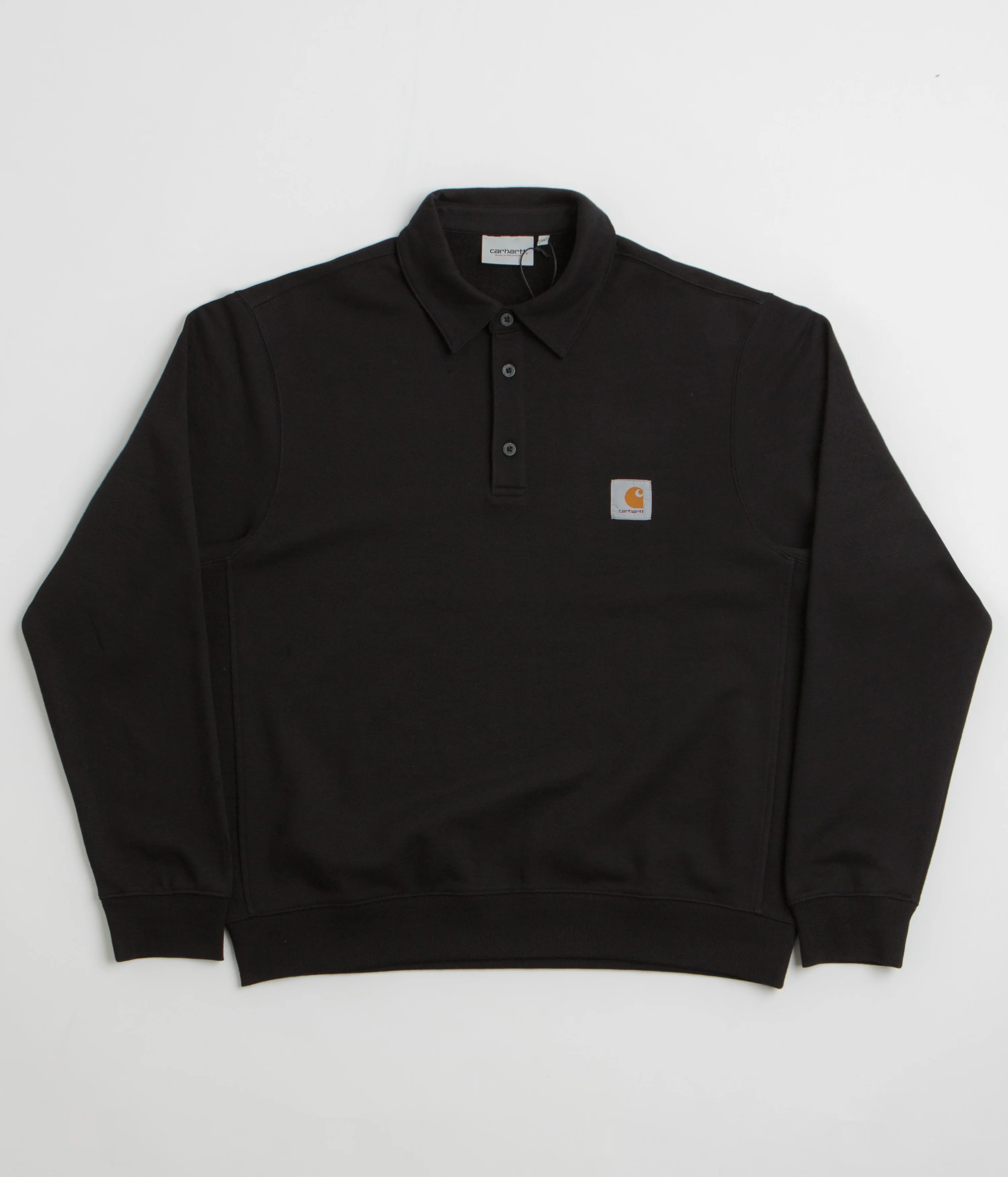 Carhartt Polo Sweatshirt - Black