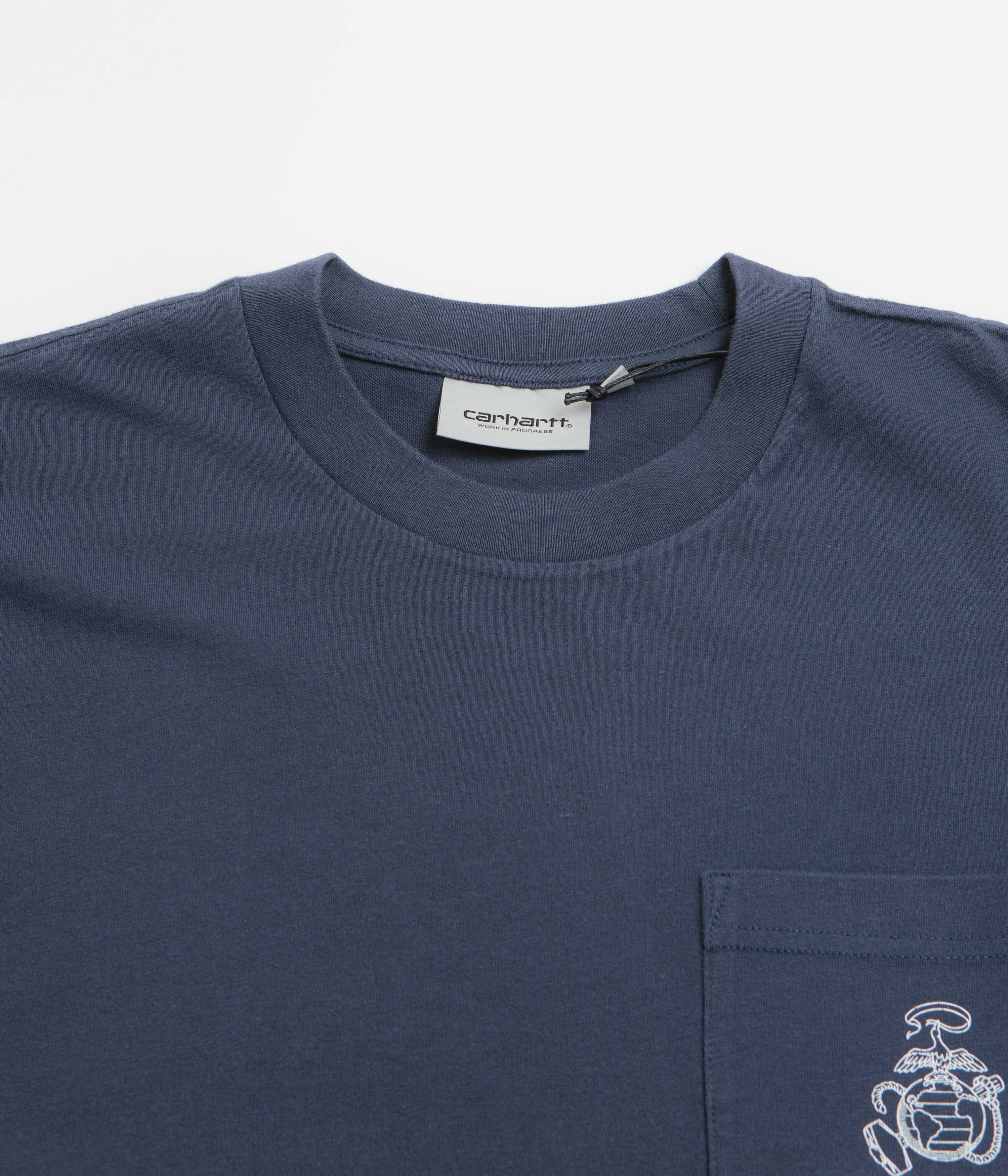 Carhartt Pond Corps Pocket T-Shirt - Blue - Image 2