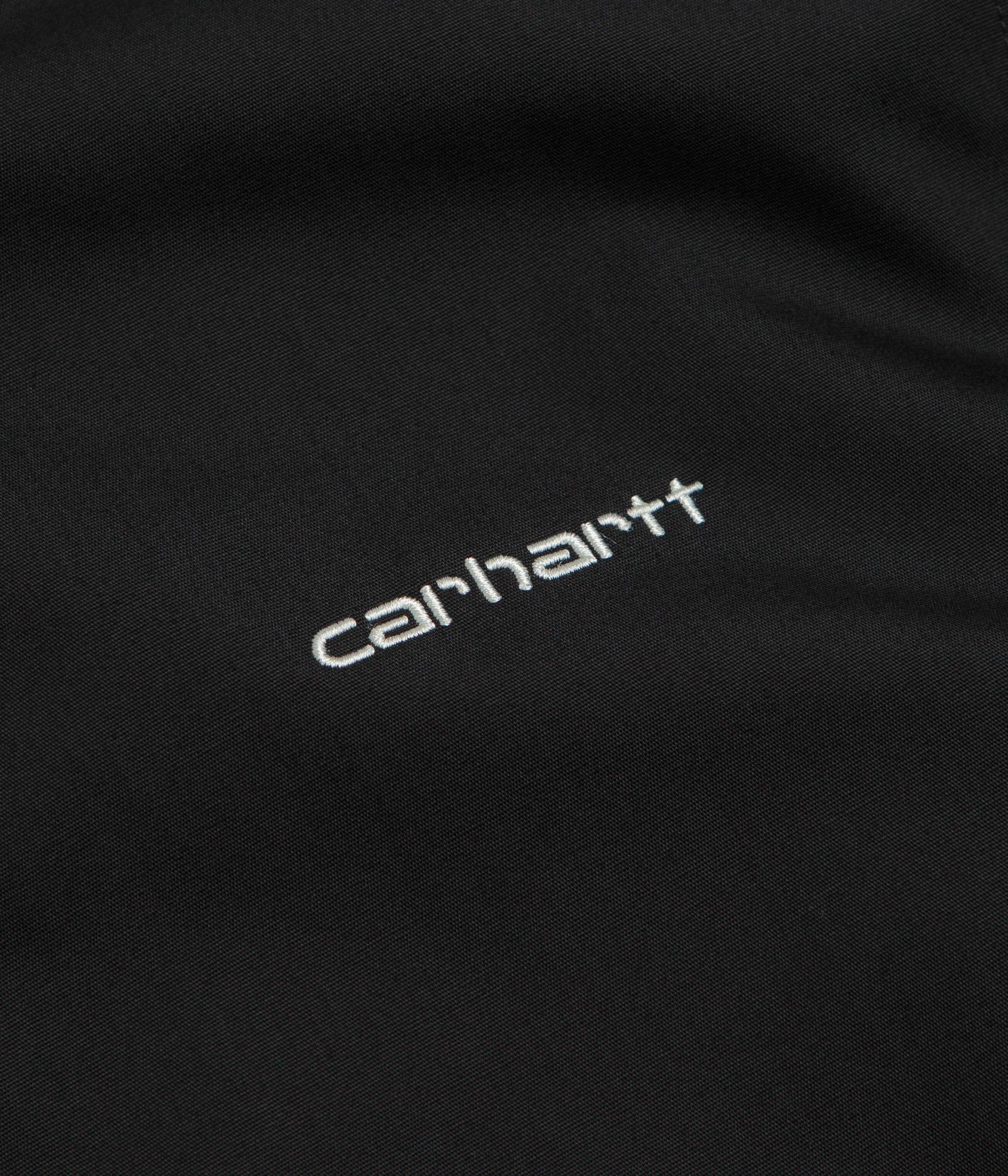Carhartt Postal Full Zip Short Sleeve Shirt - Black / Wax - Image 3