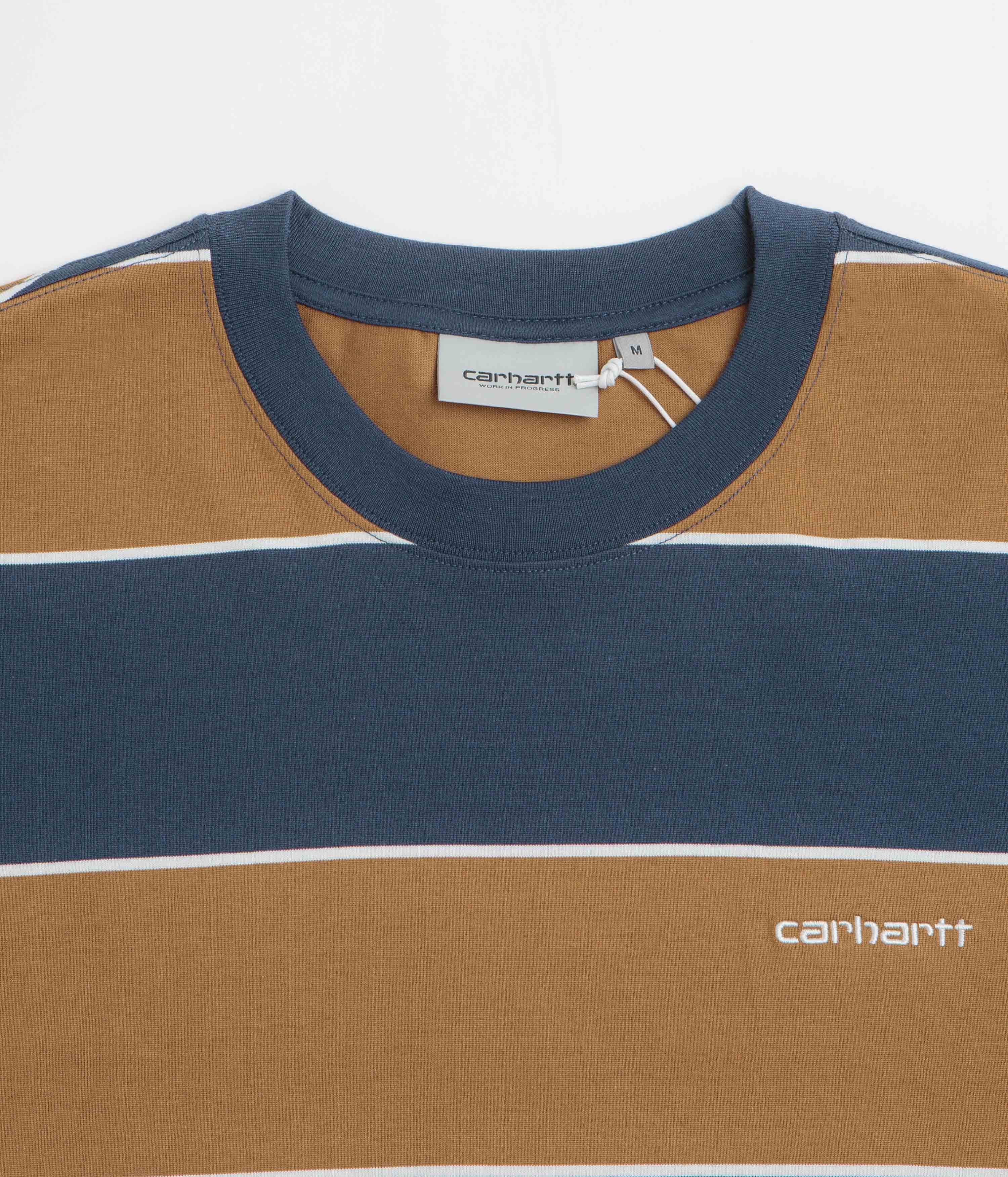 Carhartt Quinby T-Shirt - Quinby Stripe / Blue - Image 2