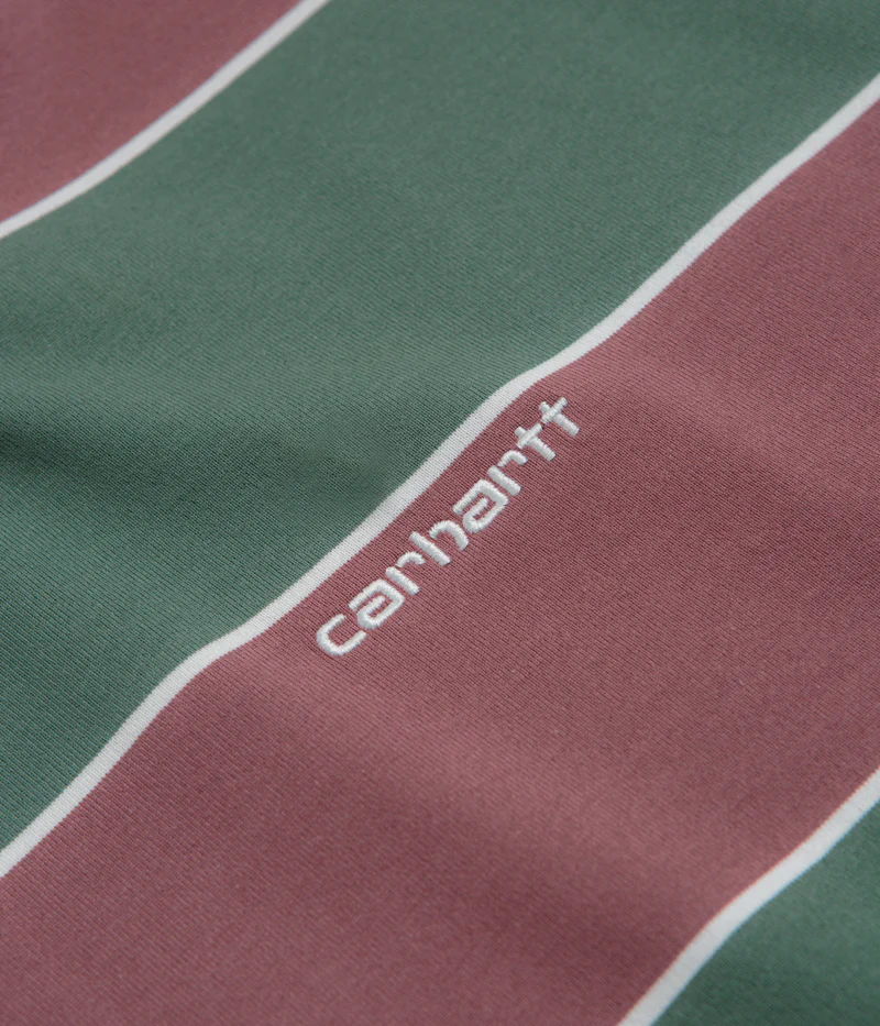 Carhartt Quinby T-Shirt - Quinby Stripe / Silver Pine - Image 2