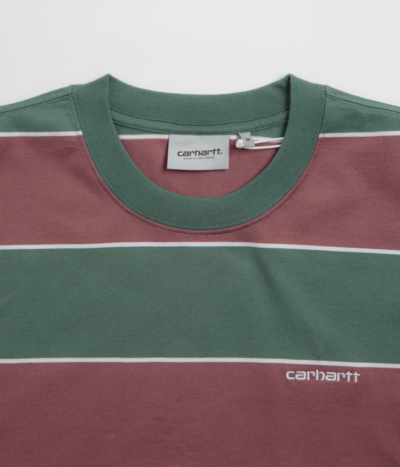 Carhartt Quinby T-Shirt - Quinby Stripe / Silver Pine - Image 3