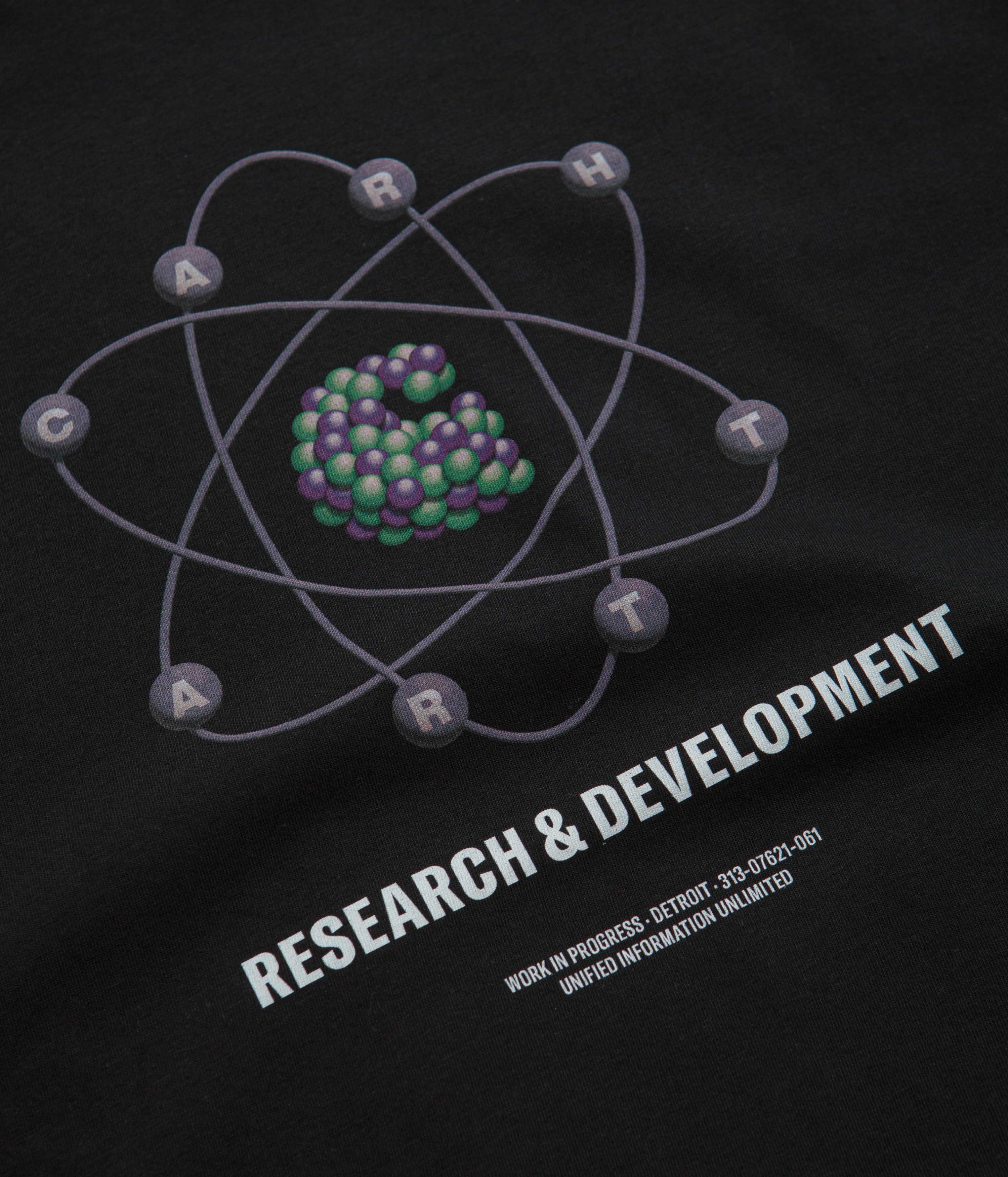 Carhartt R&D T-Shirt - Black - Image 3