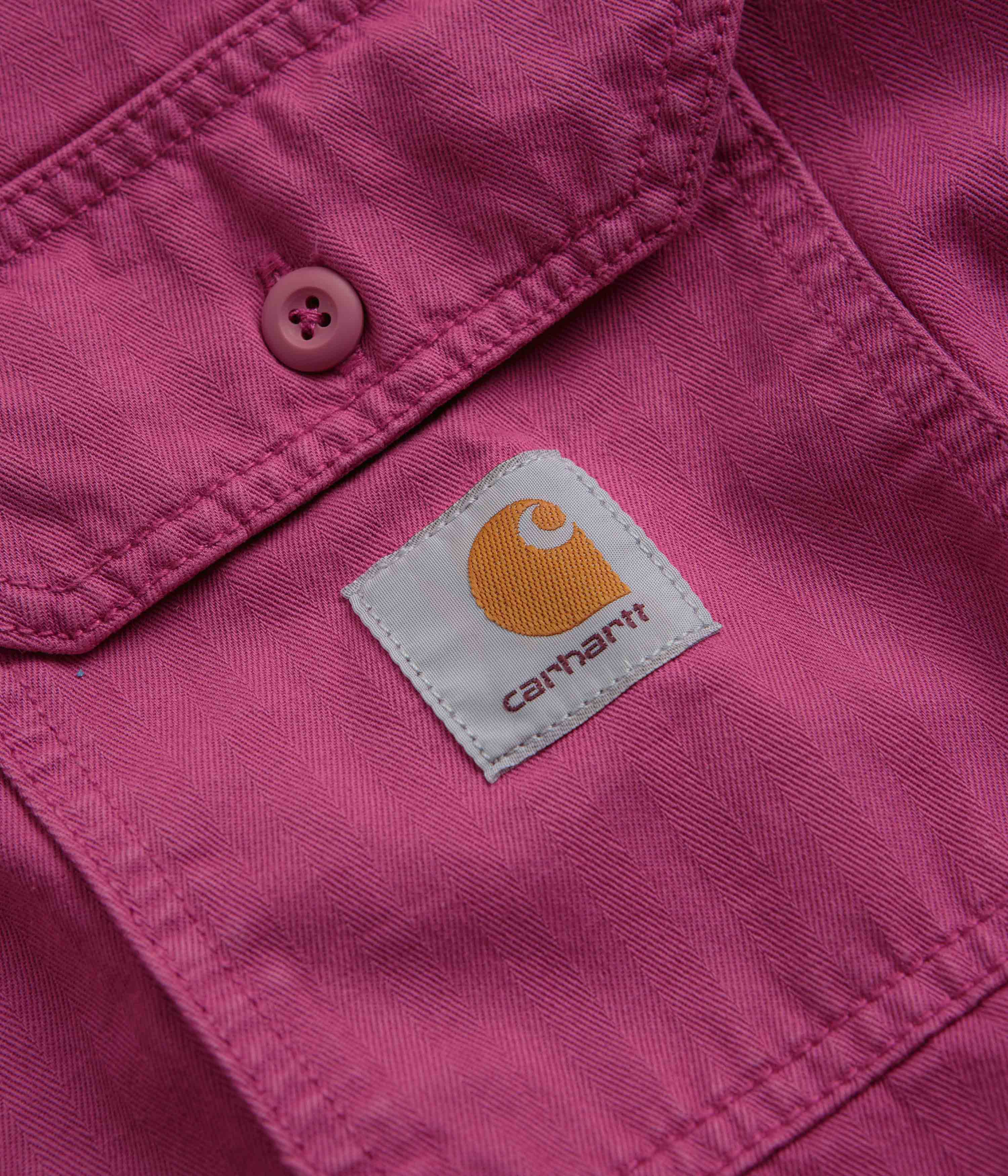 Carhartt Rainer Shirt Jacket - Magenta / Gold - Image 4