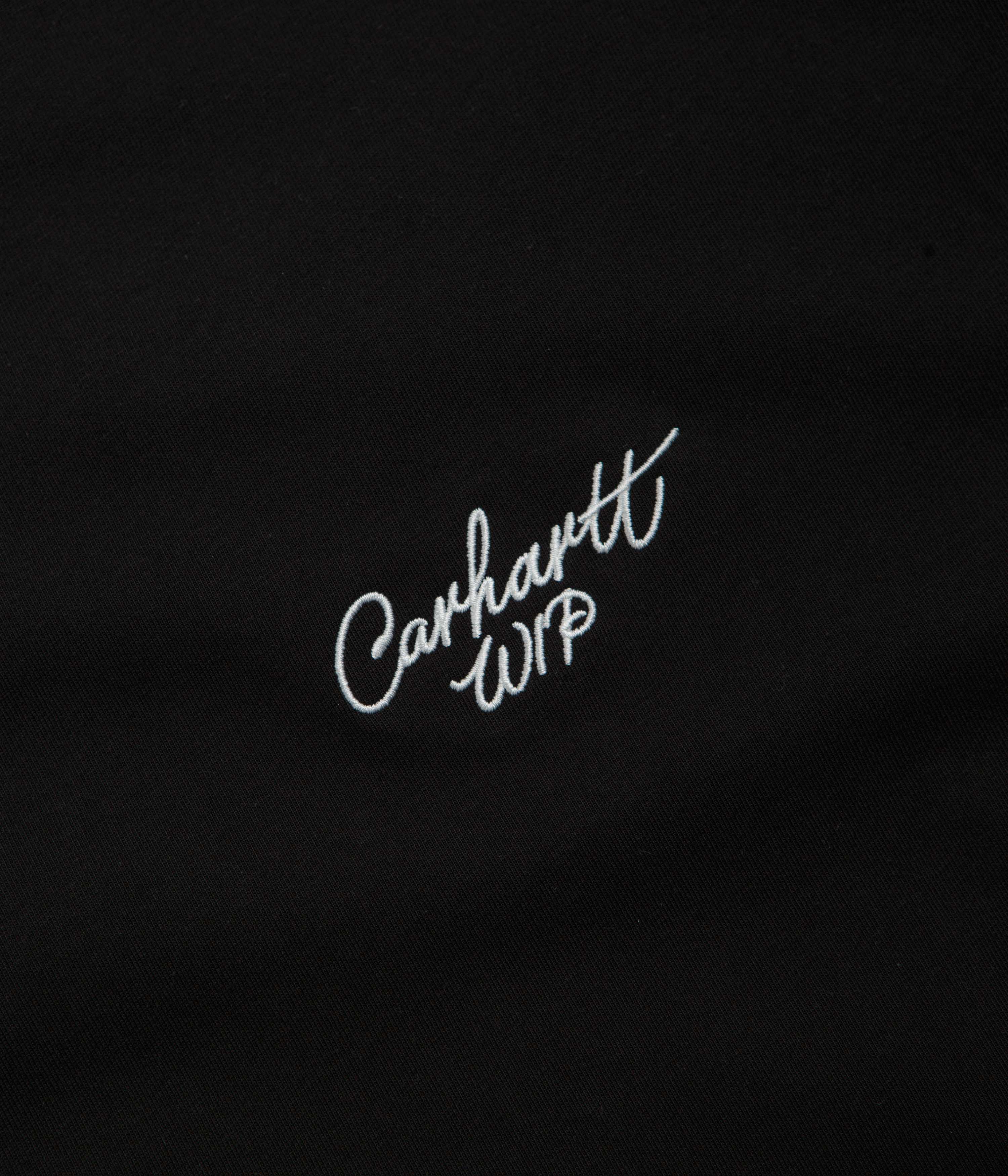 Carhartt Signature Script T-Shirt - Black / White - Image 2