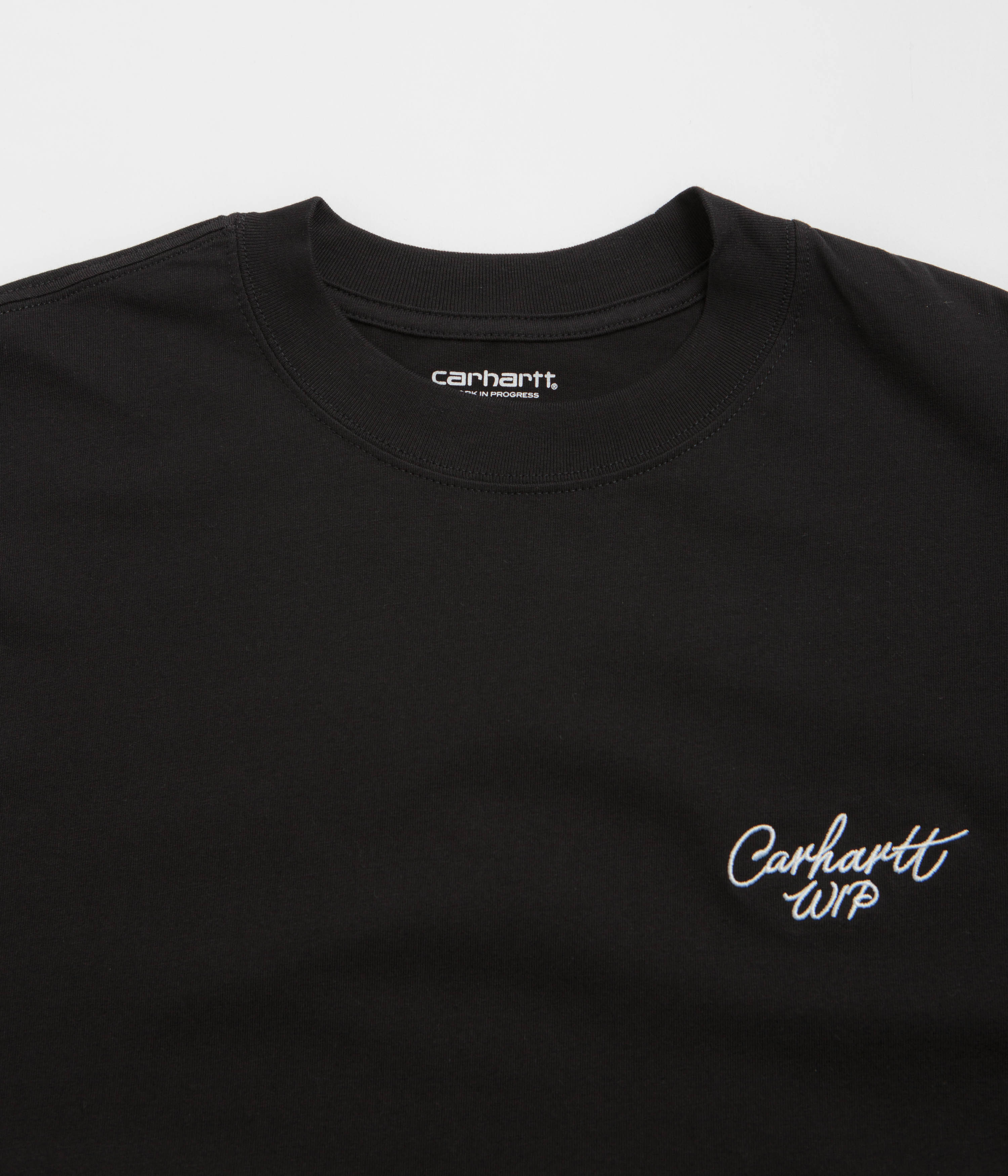 Carhartt Signature Script T-Shirt - Black / White - Image 3
