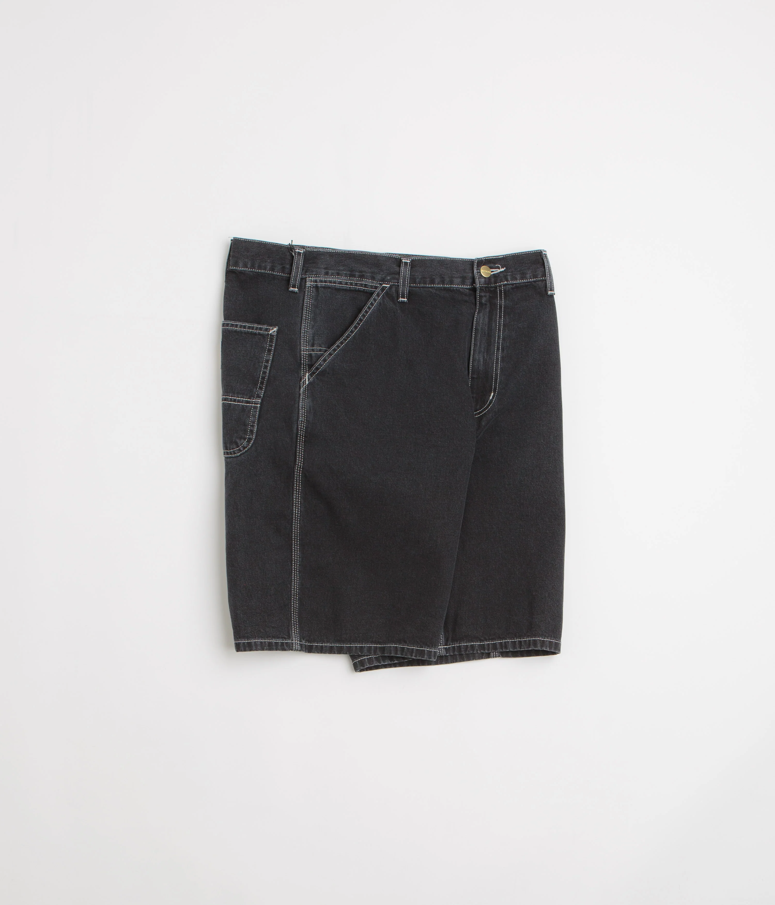 Carhartt Simple Shorts - Black Stone Washed - Image 2