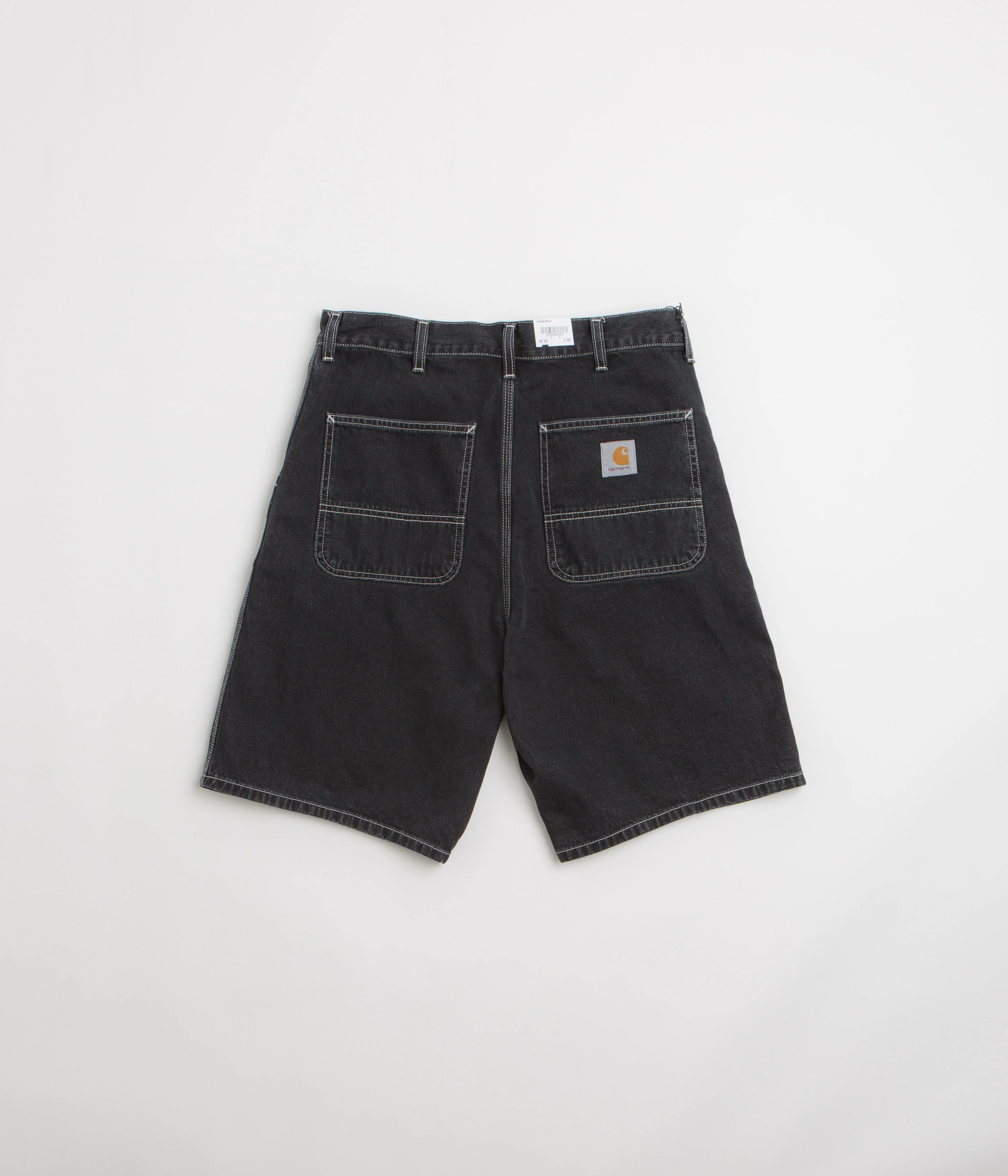 Carhartt Simple Shorts - Black Stone Washed - Image 3