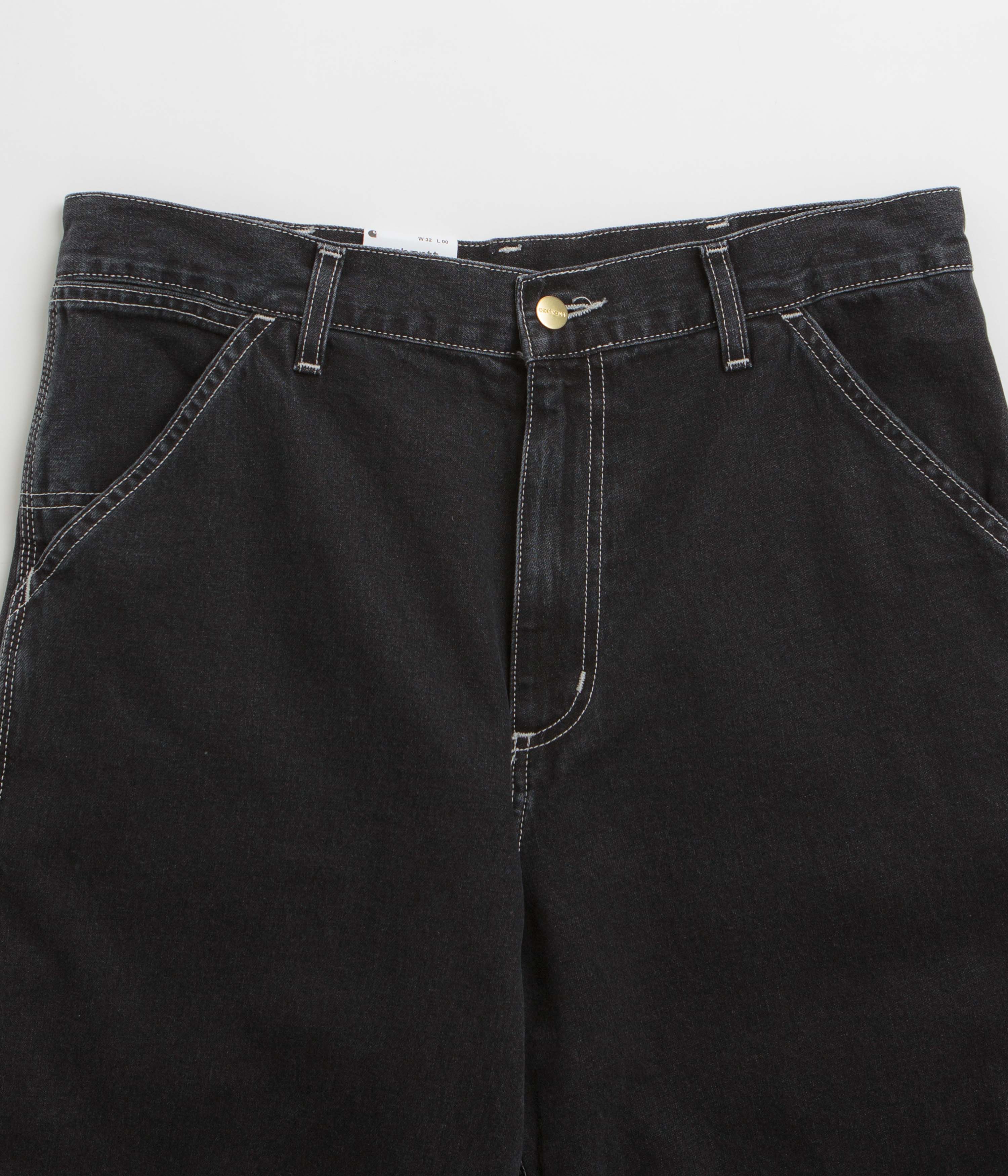 Carhartt Simple Shorts - Black Stone Washed - Image 4