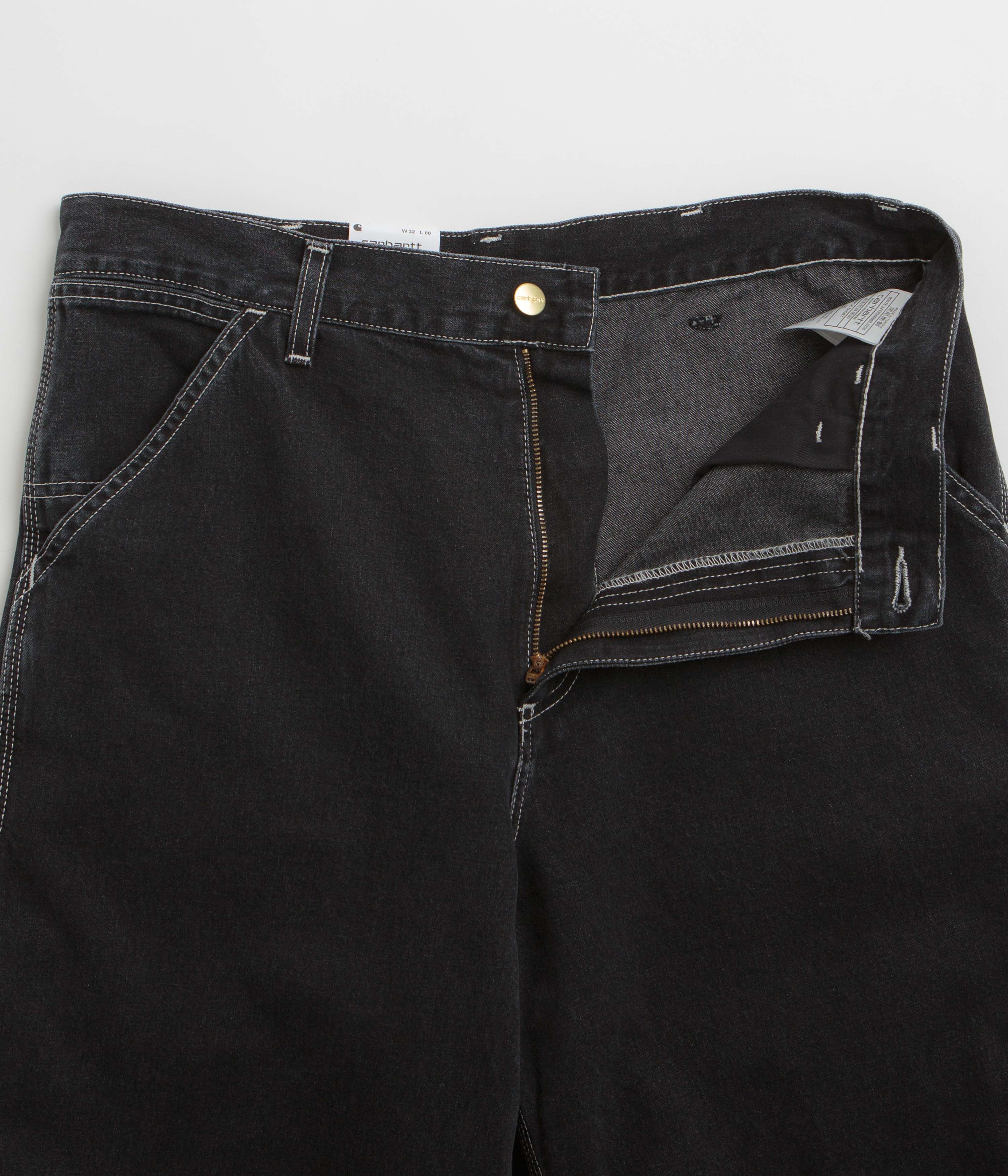 Carhartt Simple Shorts - Black Stone Washed - Image 5