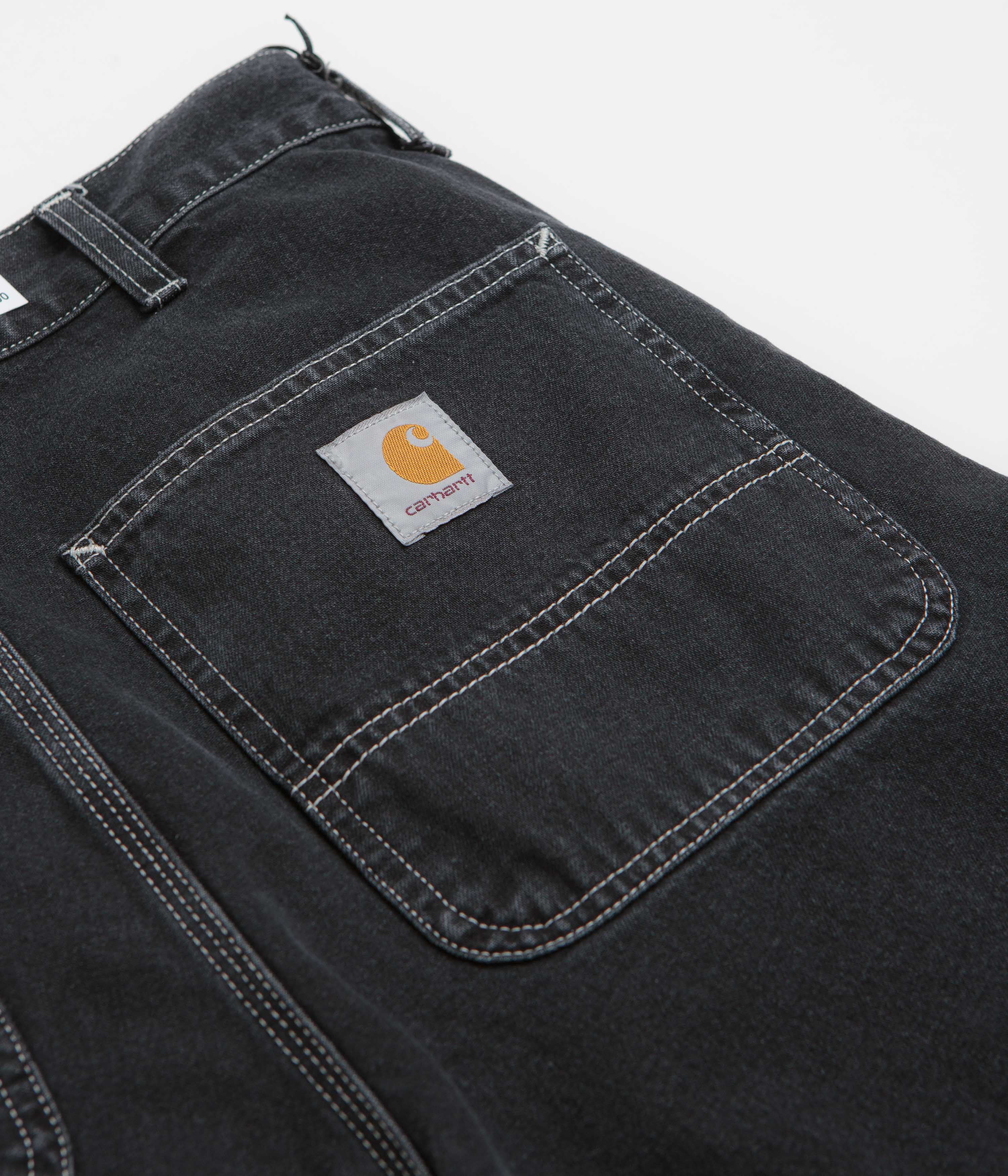 Carhartt Simple Shorts - Black Stone Washed - Image 7