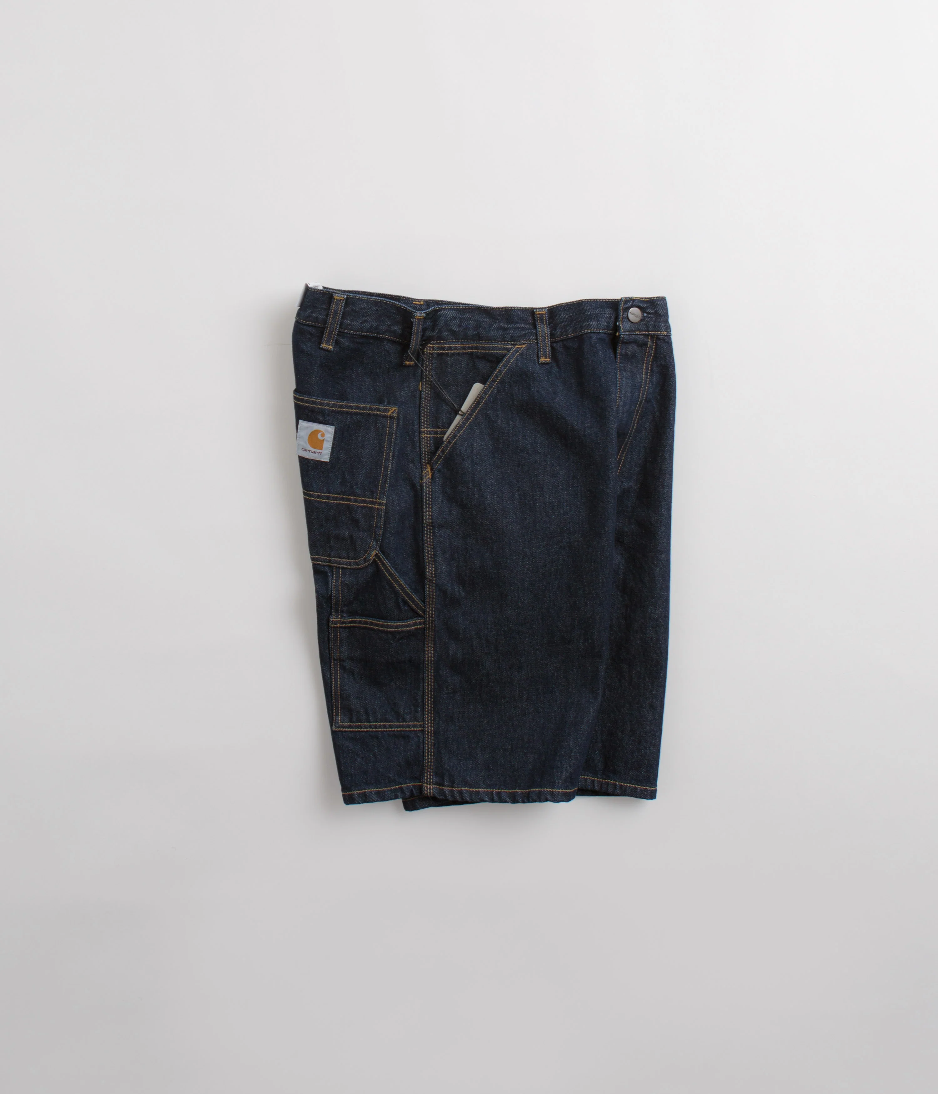 Carhartt Single Knee Shorts - Rinsed Blue - Image 2