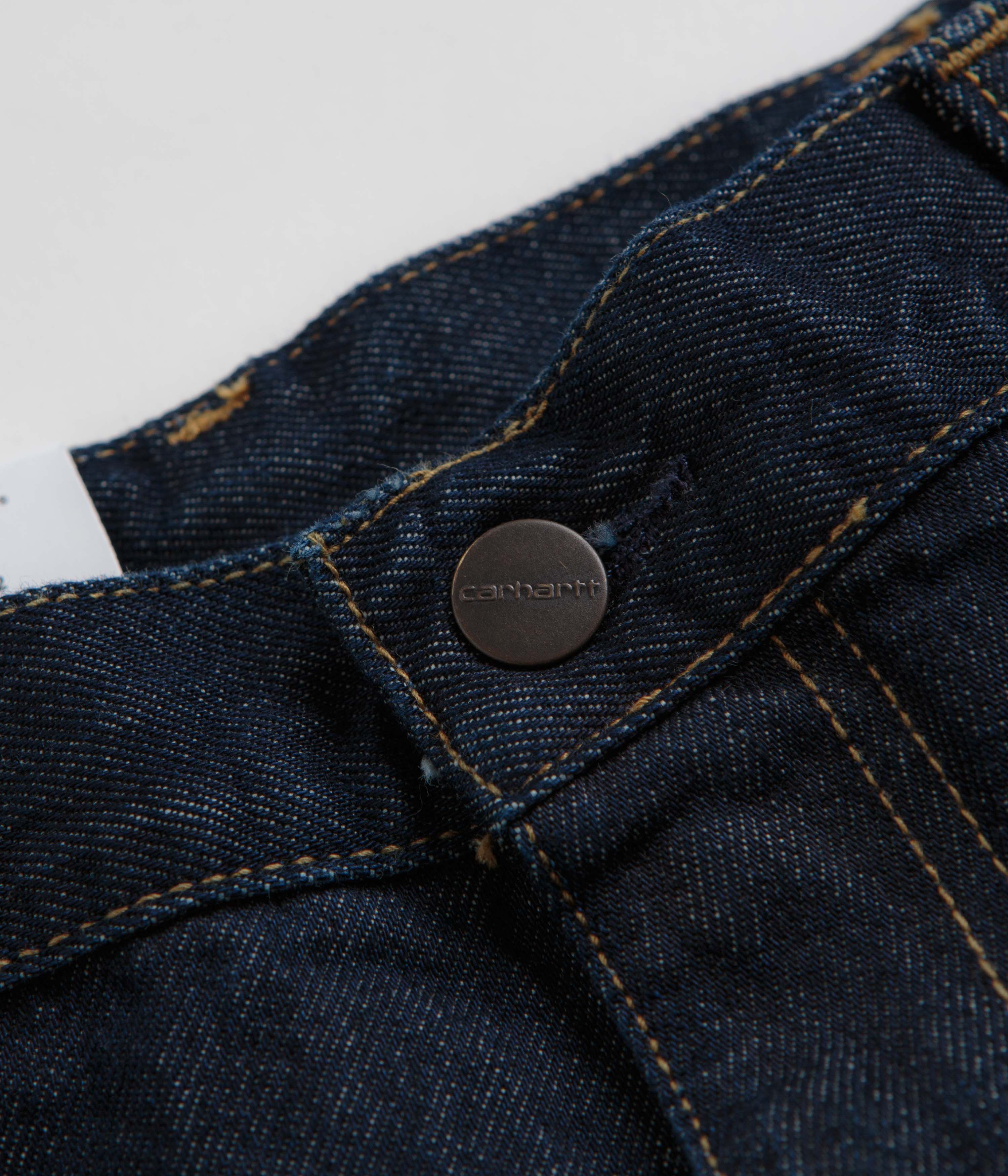 Carhartt Single Knee Shorts - Rinsed Blue - Image 5