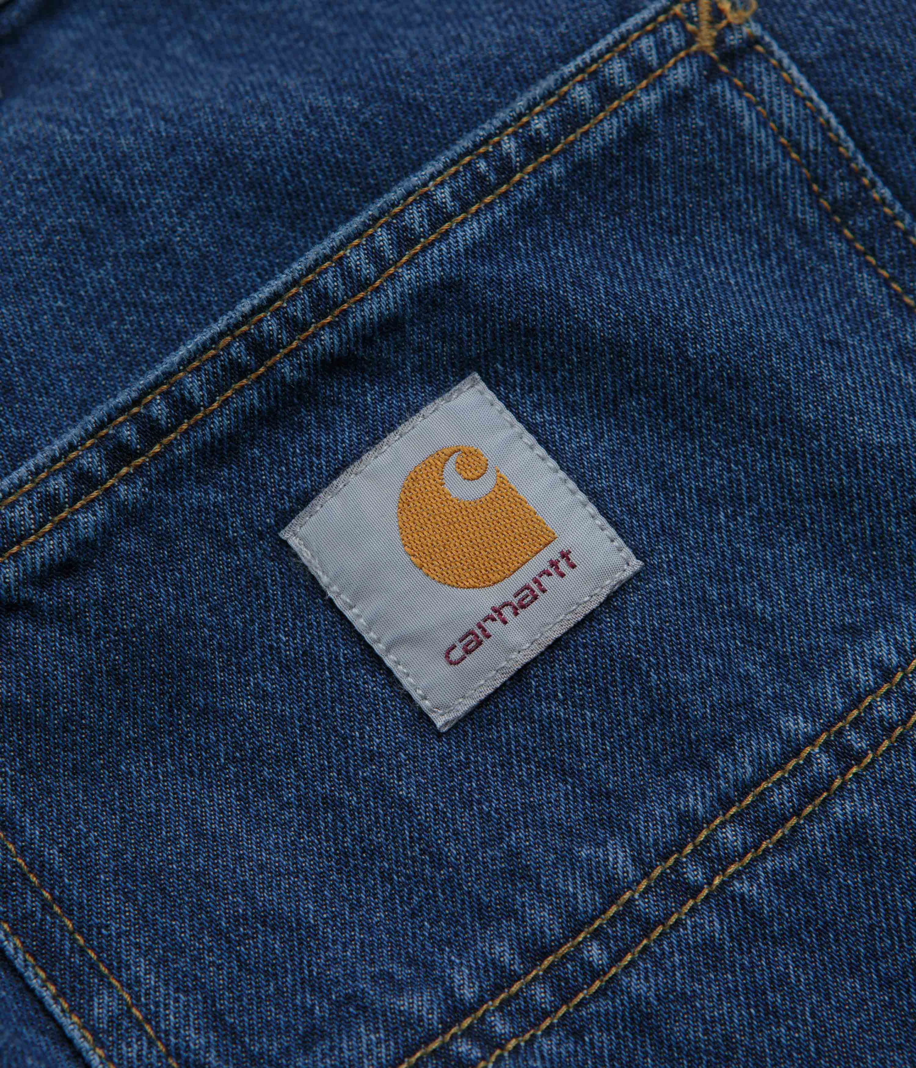 Carhartt Single Knee Shorts - Stone Washed Blue - Image 8