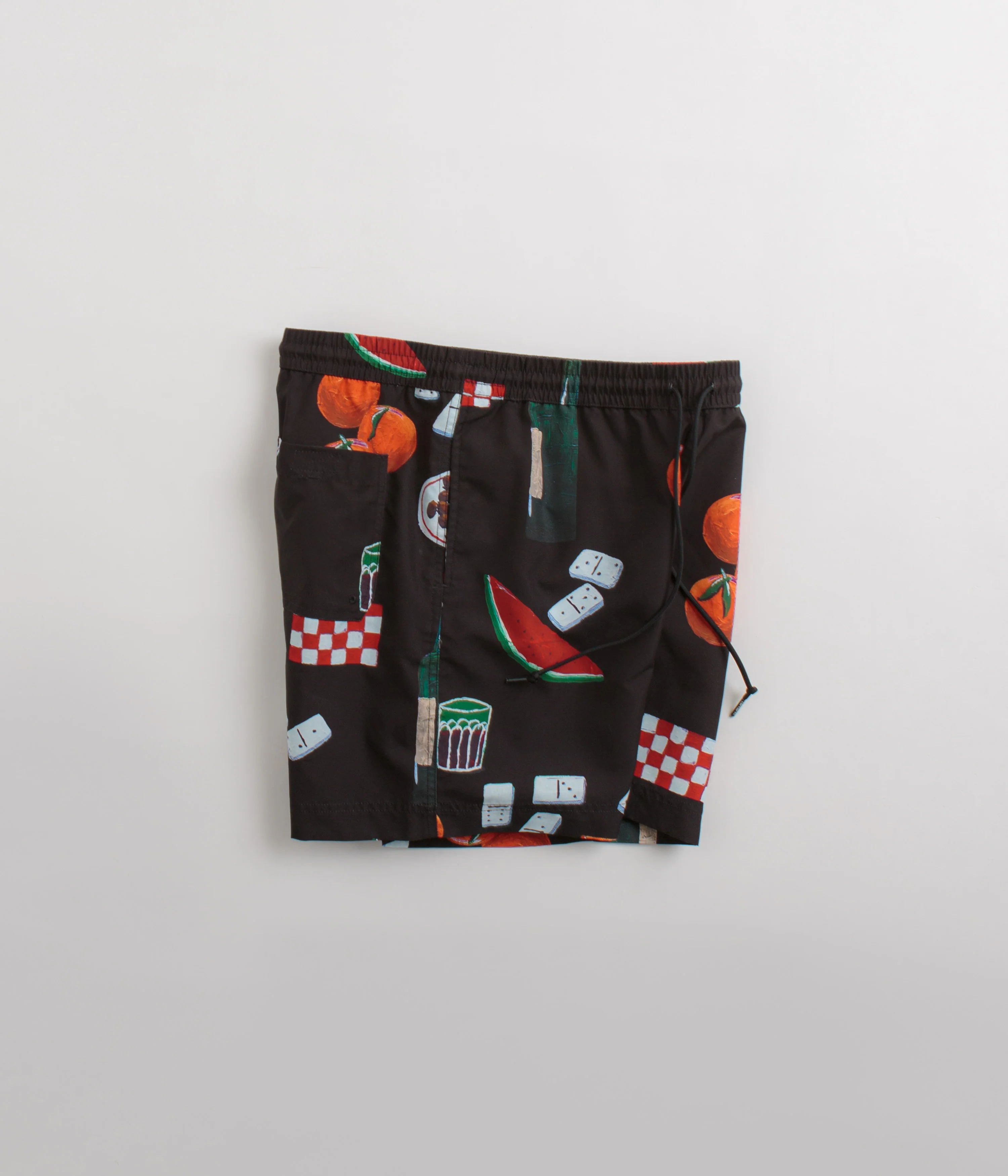 Carhartt Slater Swim Trunks - Isis Maria Dinner Print / Black - Image 2