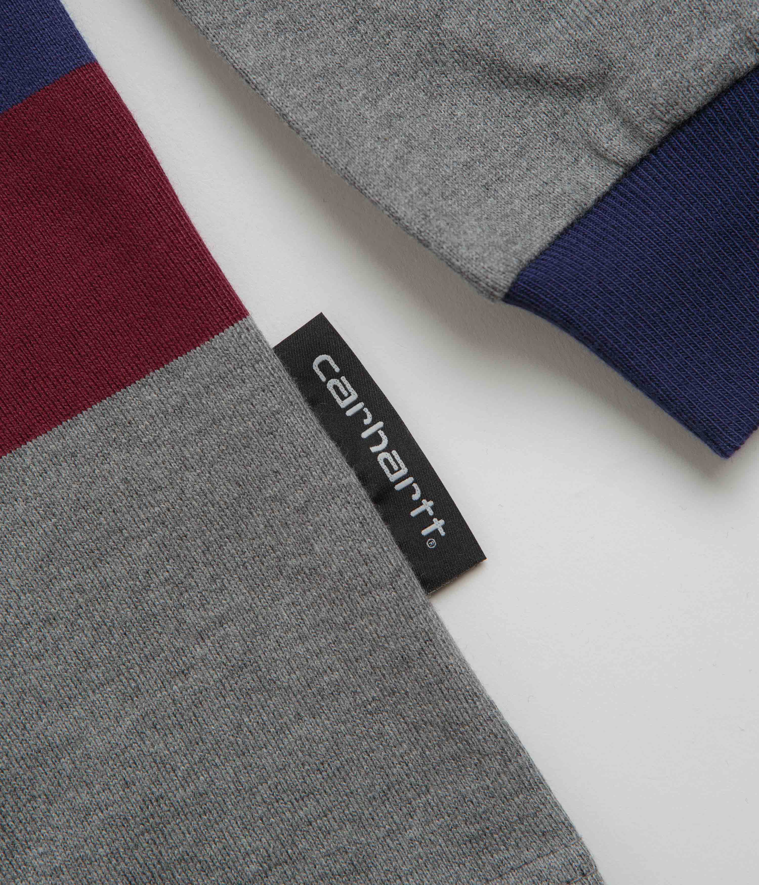 Carhartt Sundling Long Sleeve T-Shirt - Sundling Stripe / Aura - Image 4