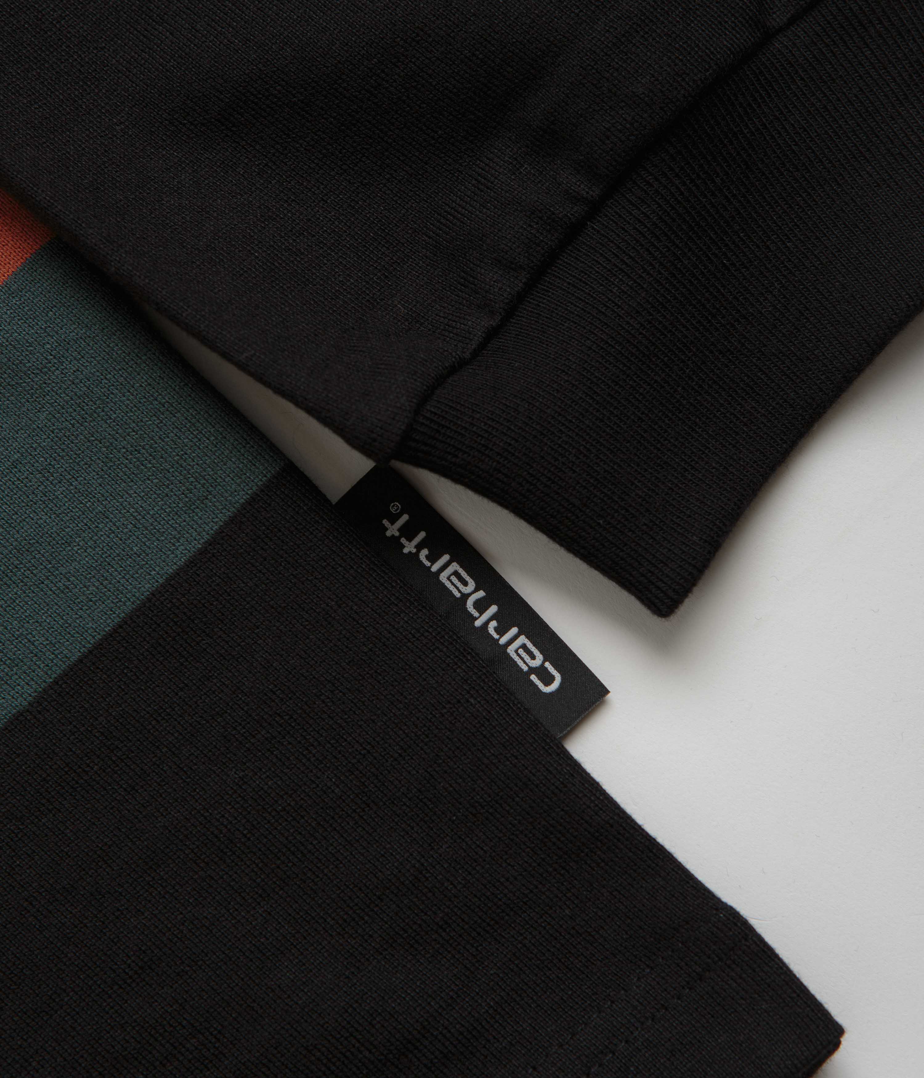 Carhartt Sundling Long Sleeve T-Shirt - Sundling Stripe / Deep Hamilton Brown - Image 4