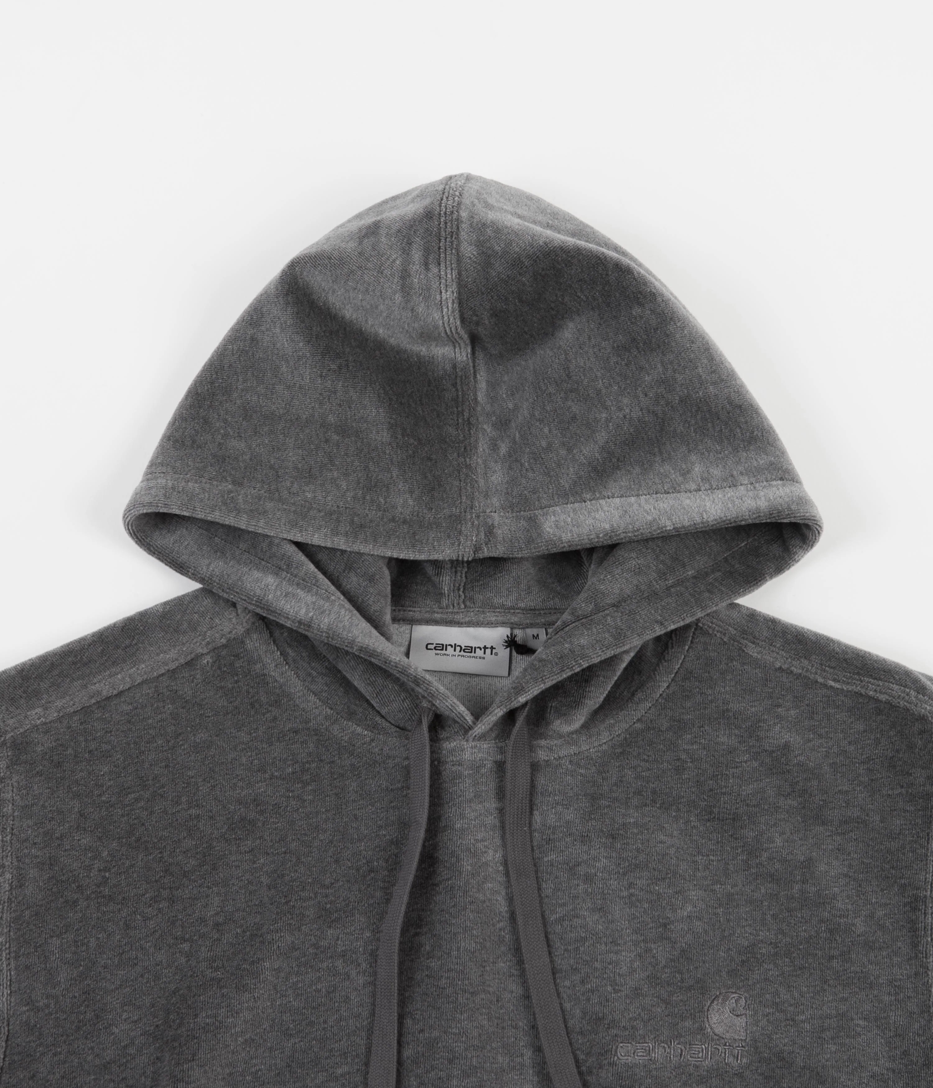 Carhartt United Script Hoodie - Dark Grey Heather - Image 4