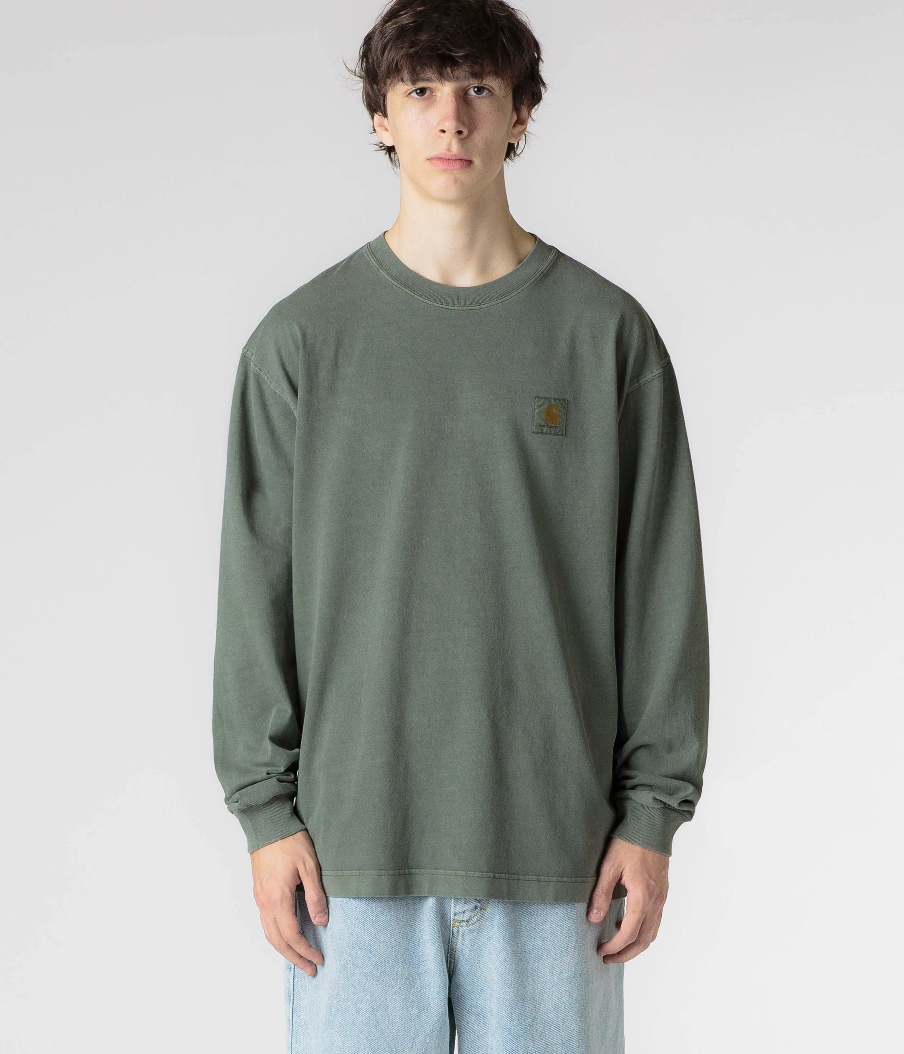 Carhartt Vista Long Sleeve T-Shirt - Smoke Green - Image 5