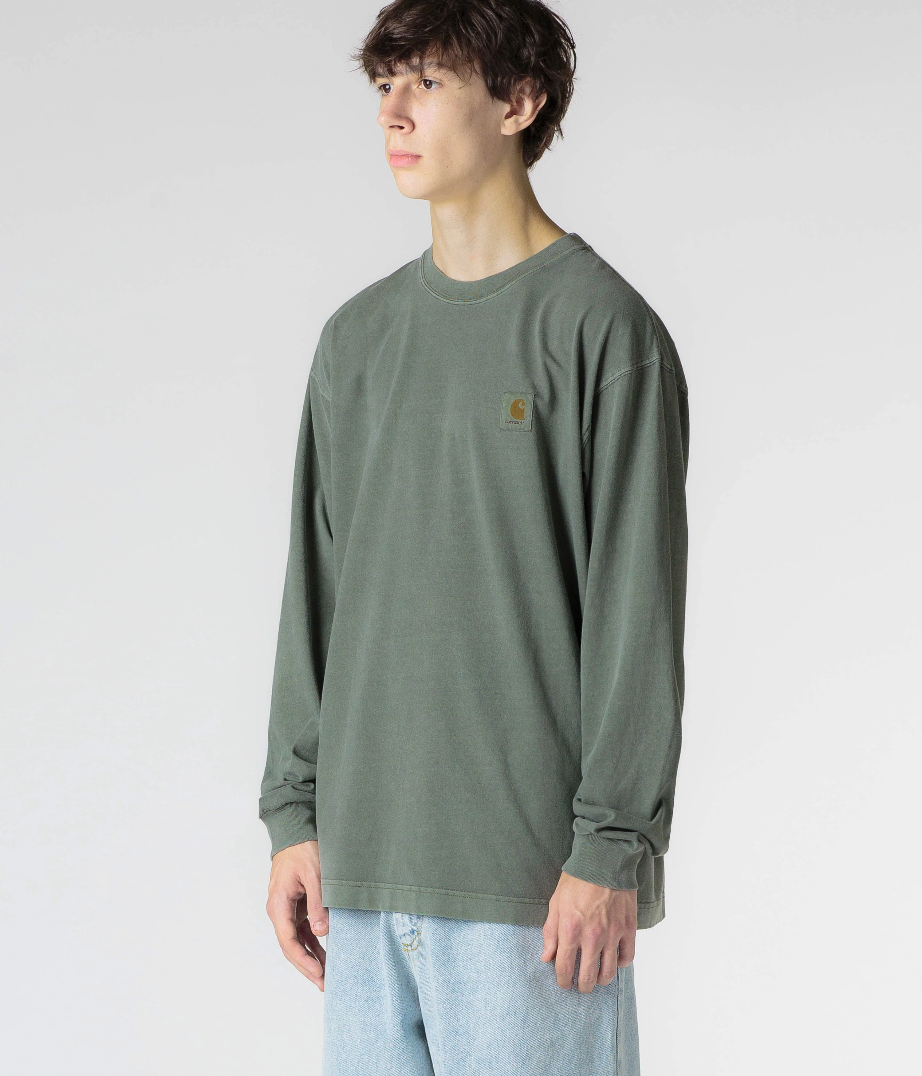Carhartt Vista Long Sleeve T-Shirt - Smoke Green - Image 6