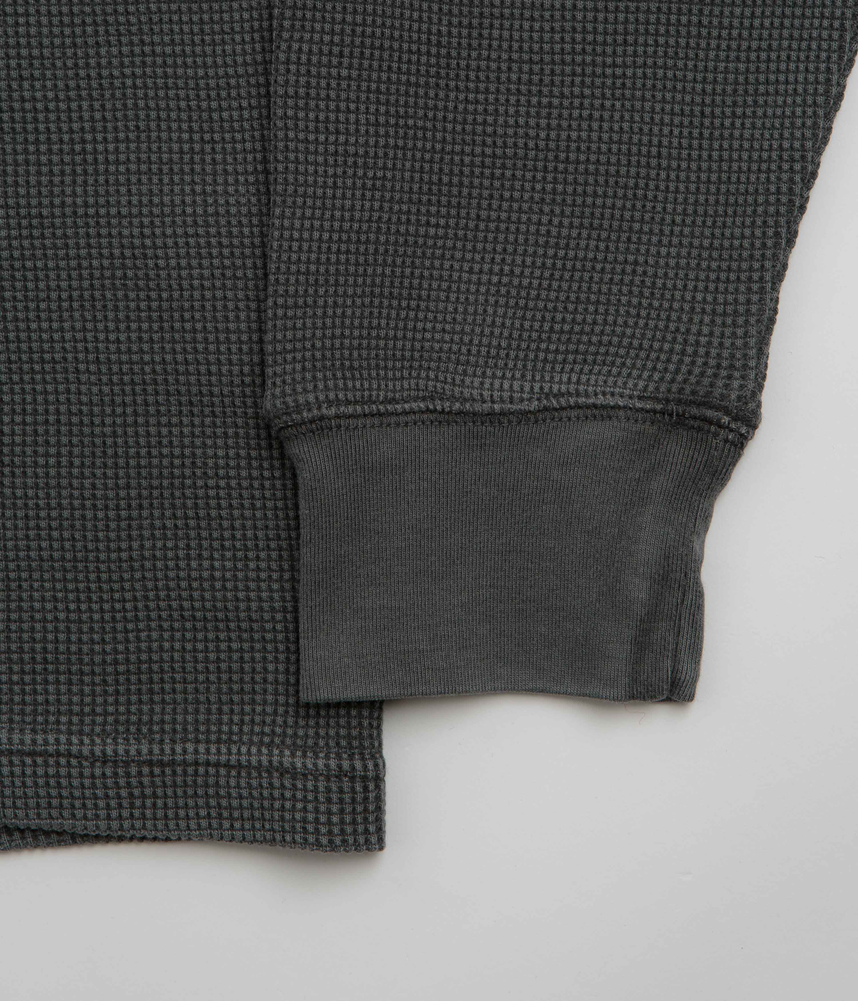 Carhartt Vista Waffle Long Sleeve T-Shirt - Black - Image 4