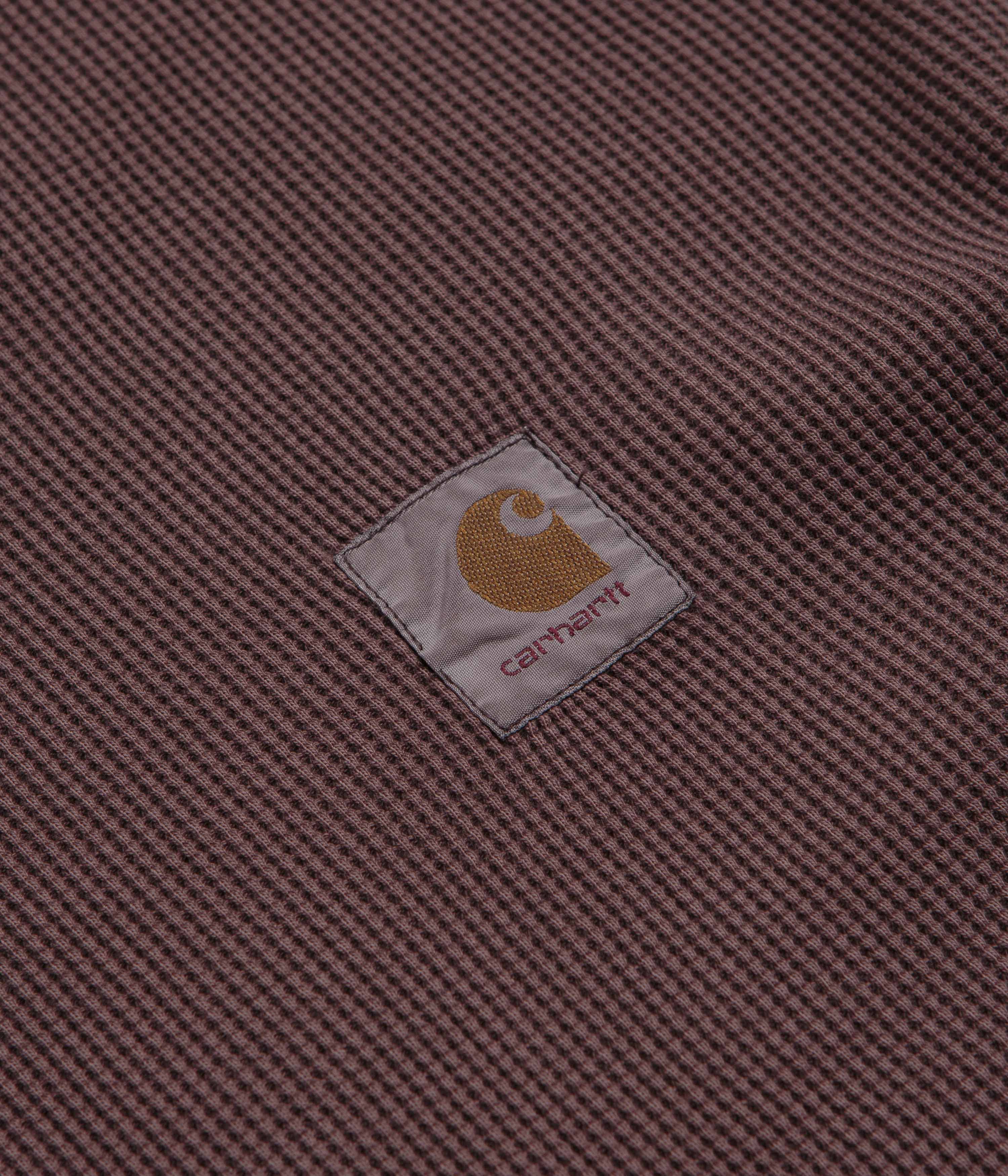Carhartt Vista Waffle Long Sleeve T-Shirt - Palisander - Image 3