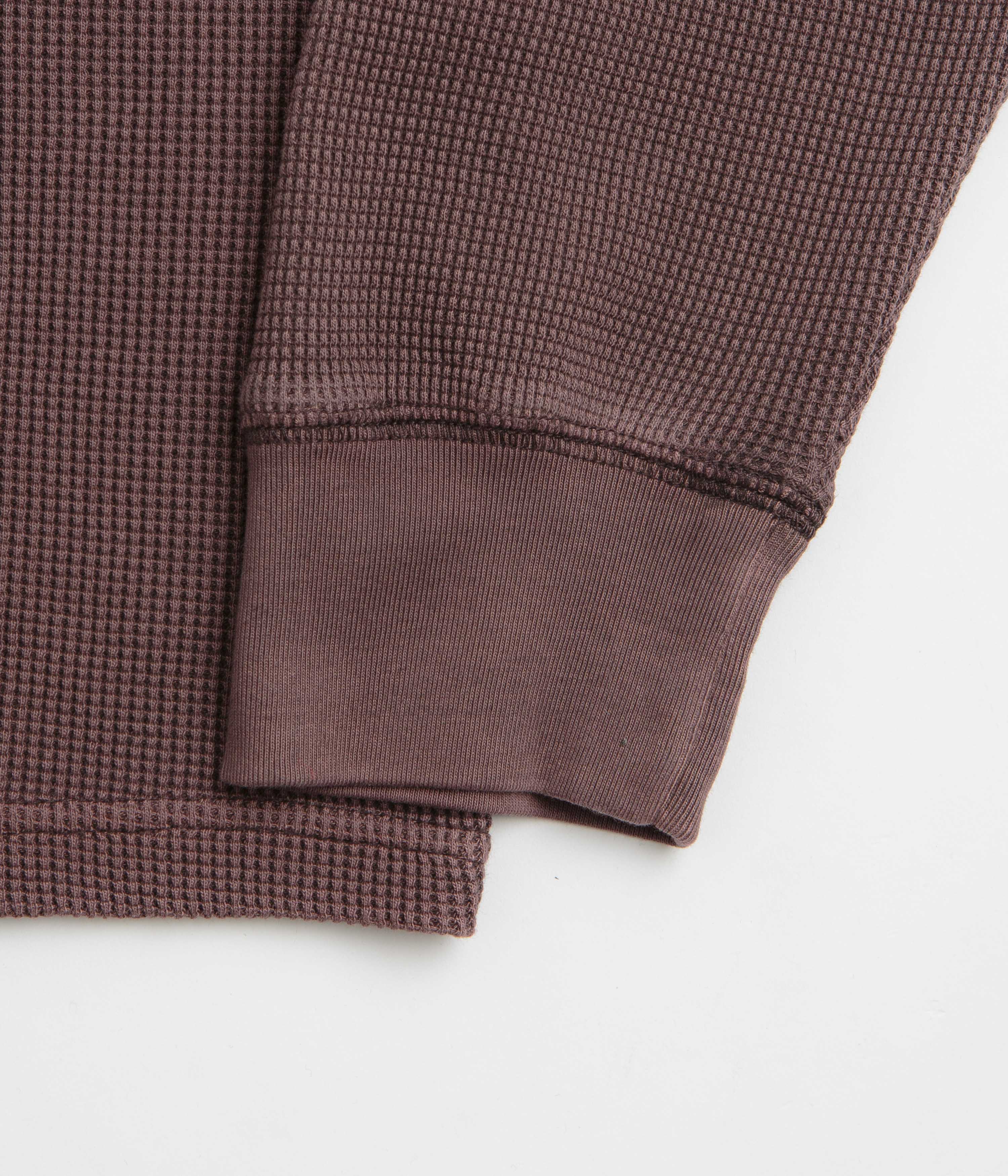 Carhartt Vista Waffle Long Sleeve T-Shirt - Palisander - Image 4