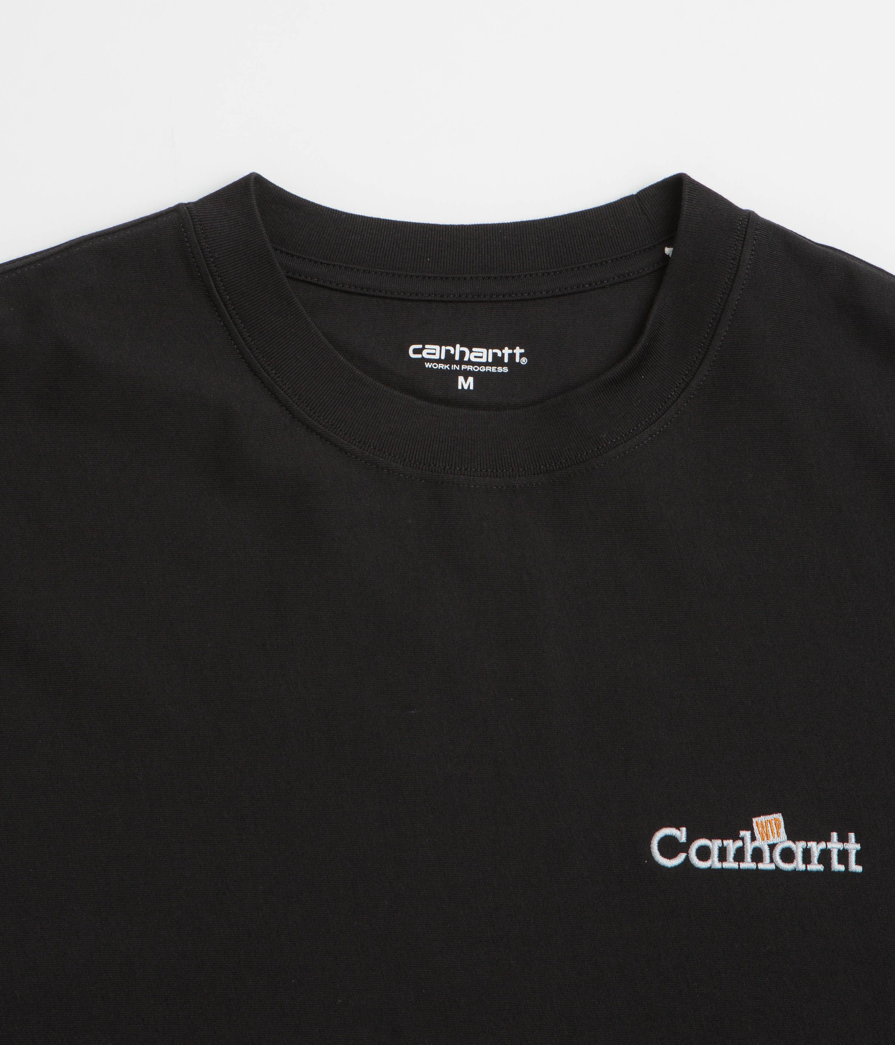 Carhartt WIP Label T-Shirt - Black - Image 2