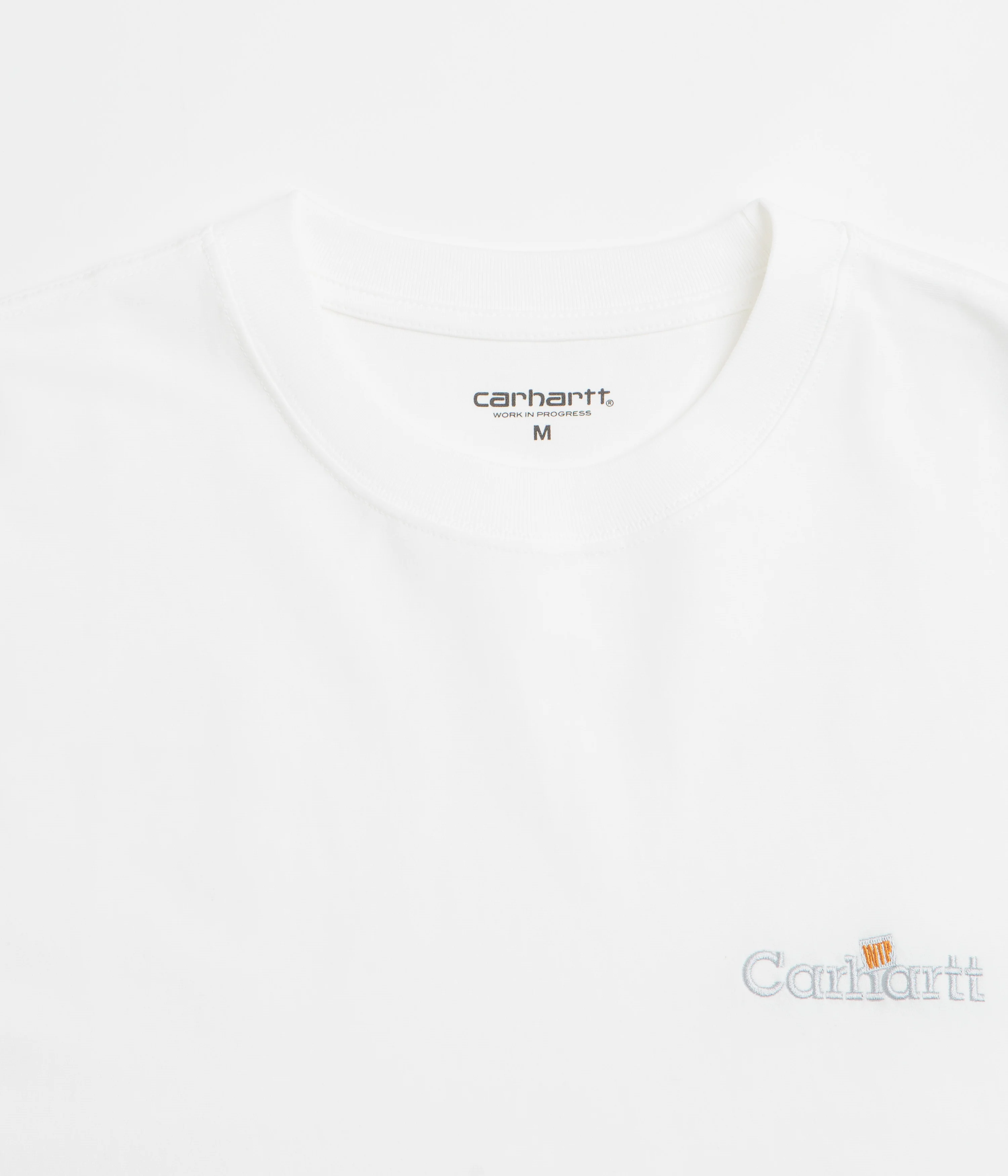 Carhartt WIP Label T-Shirt - White - Image 2