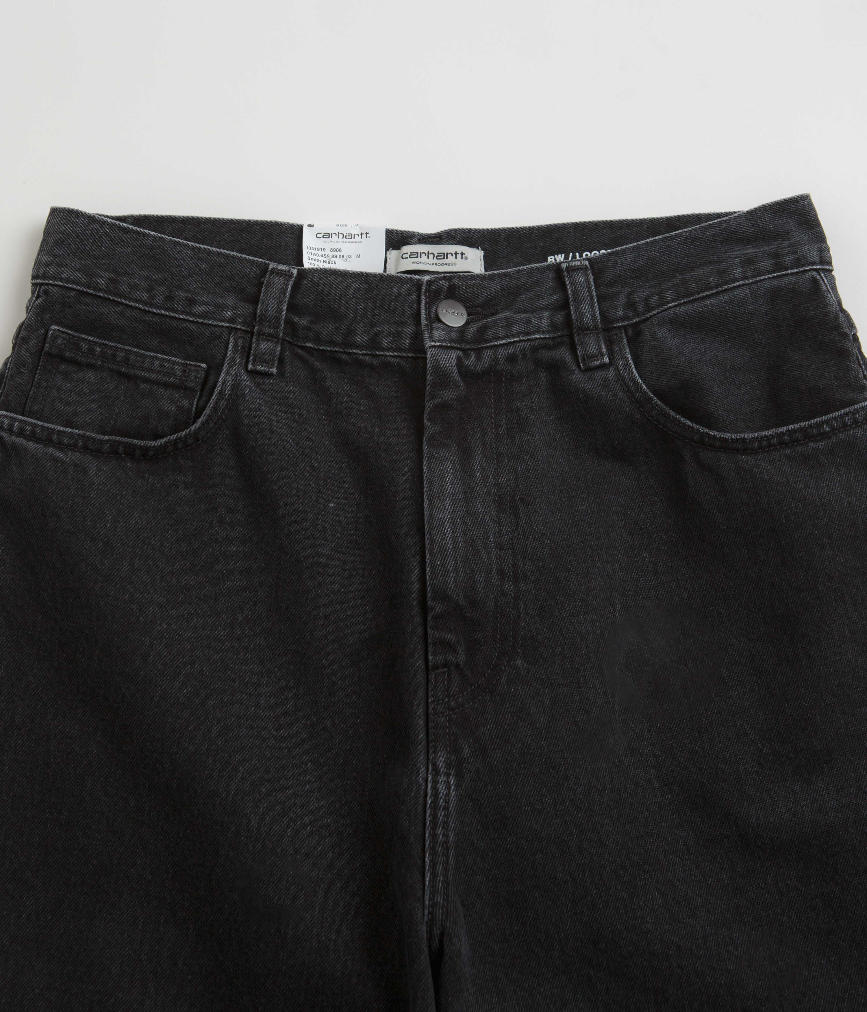 Carhartt Womens Brandon Shorts - Black Stone Washed - Image 4