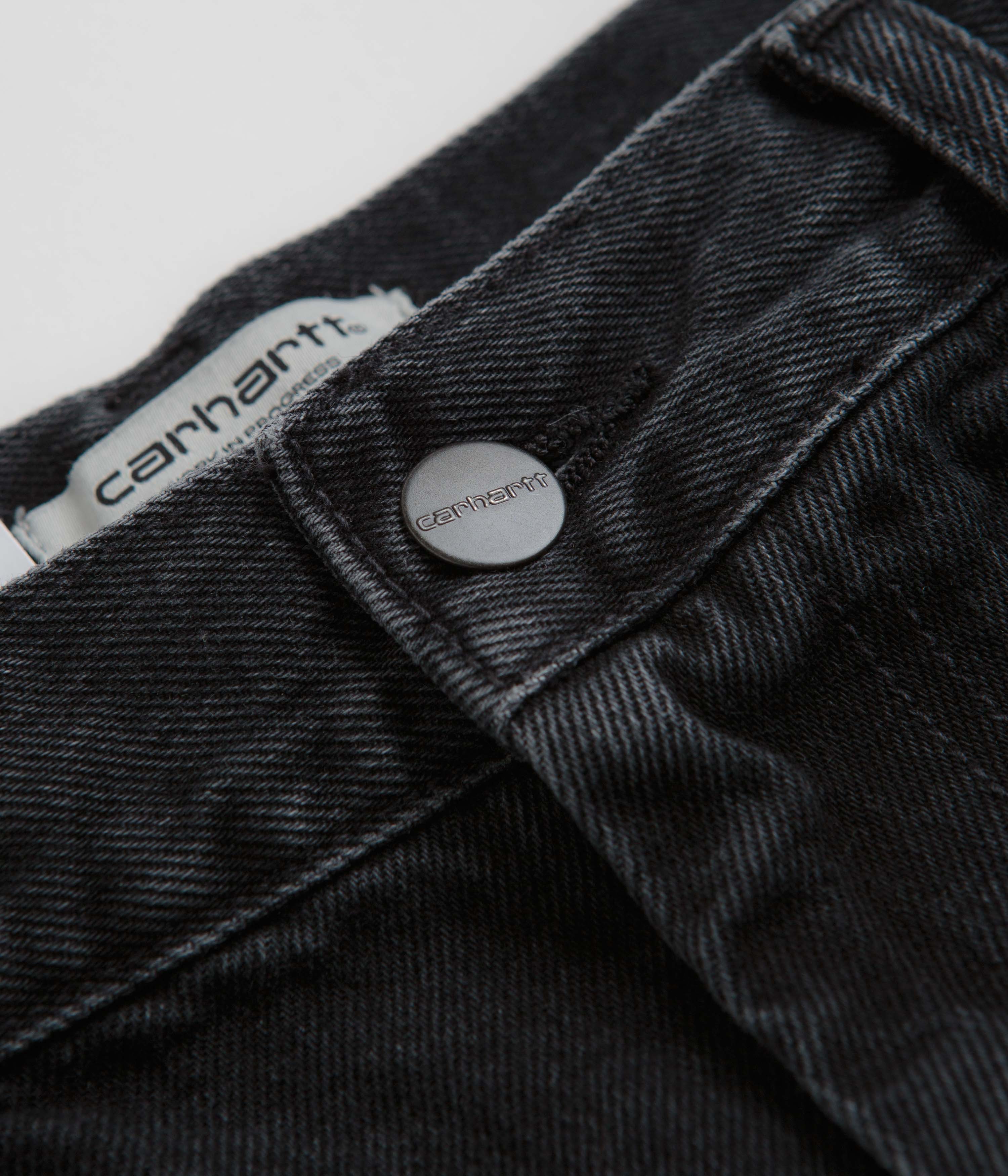 Carhartt Womens Brandon Shorts - Black Stone Washed - Image 5