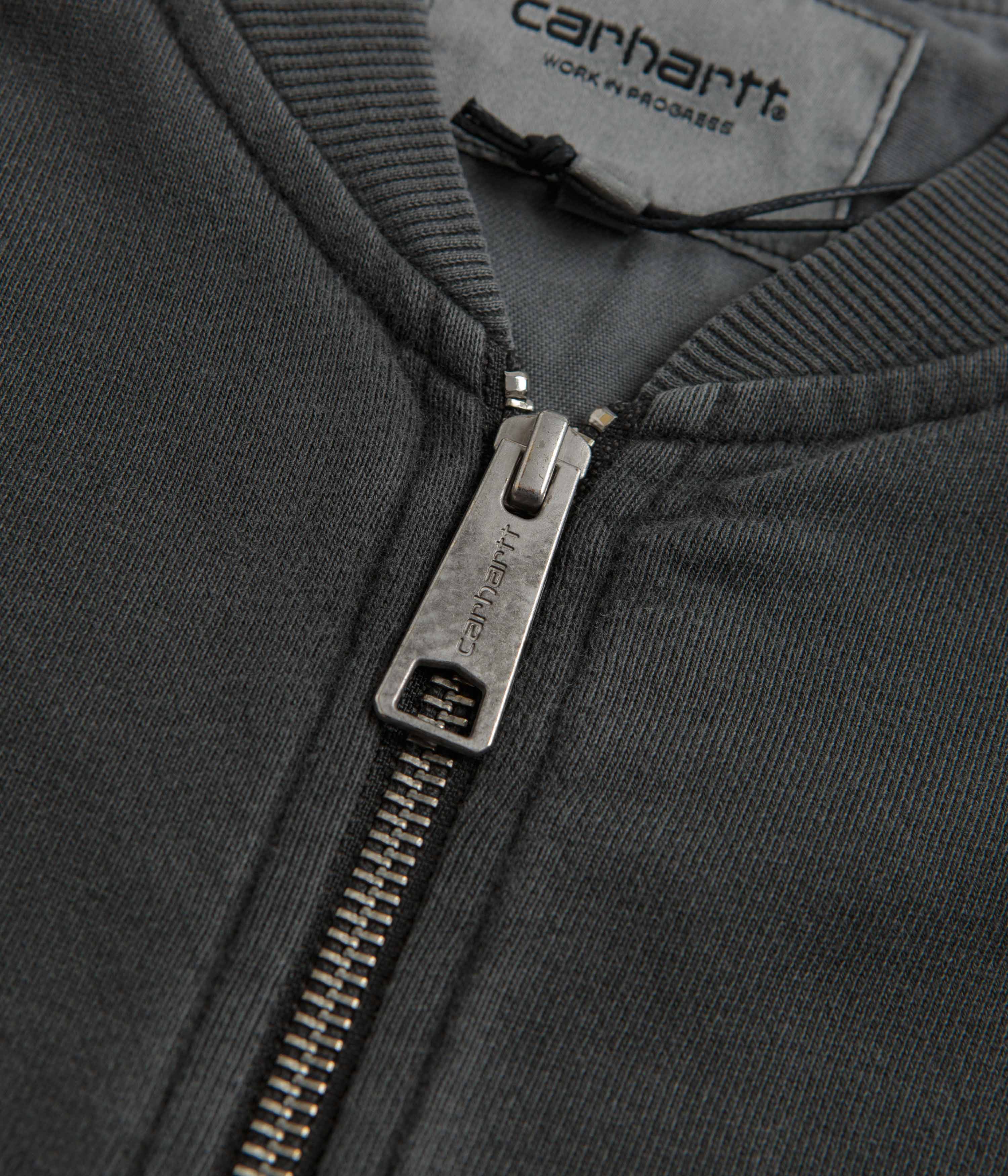 Carhartt Womens Nelson Sweat Bomber Jacket - Charcoal - Image 5