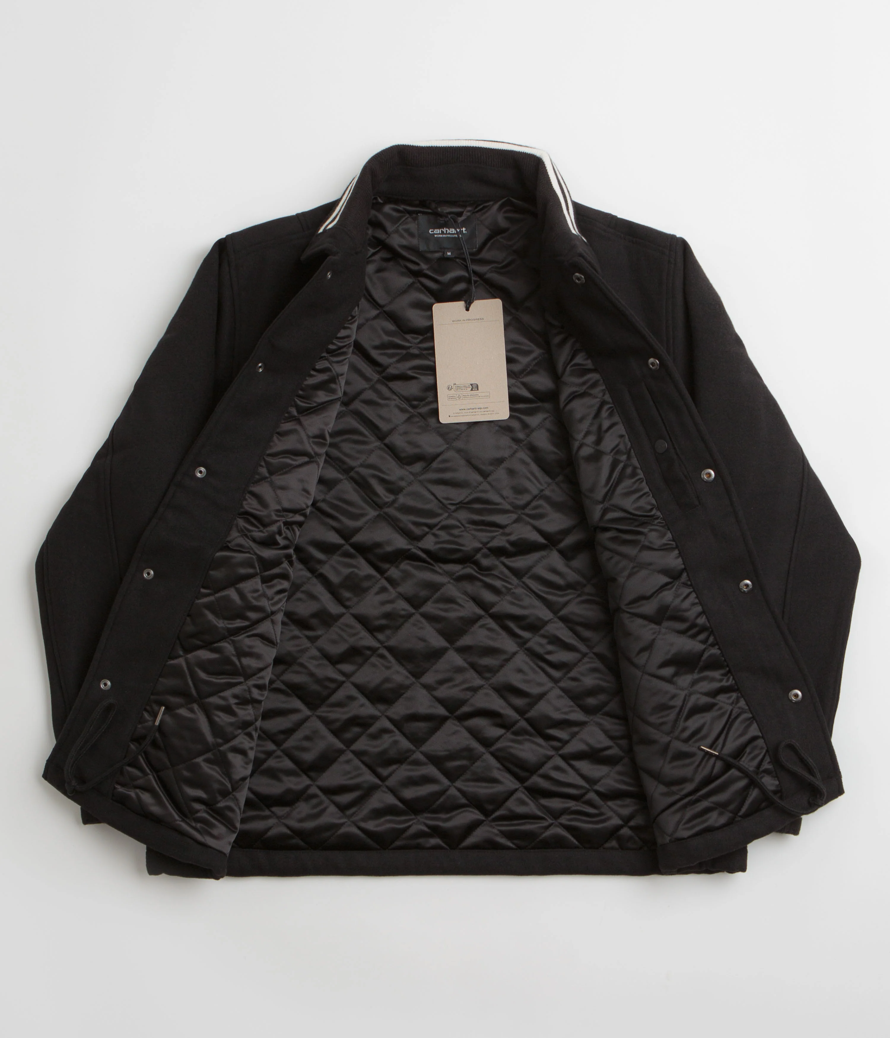 Carhartt Wool Coach Jacket - Black / Wax - Image 2